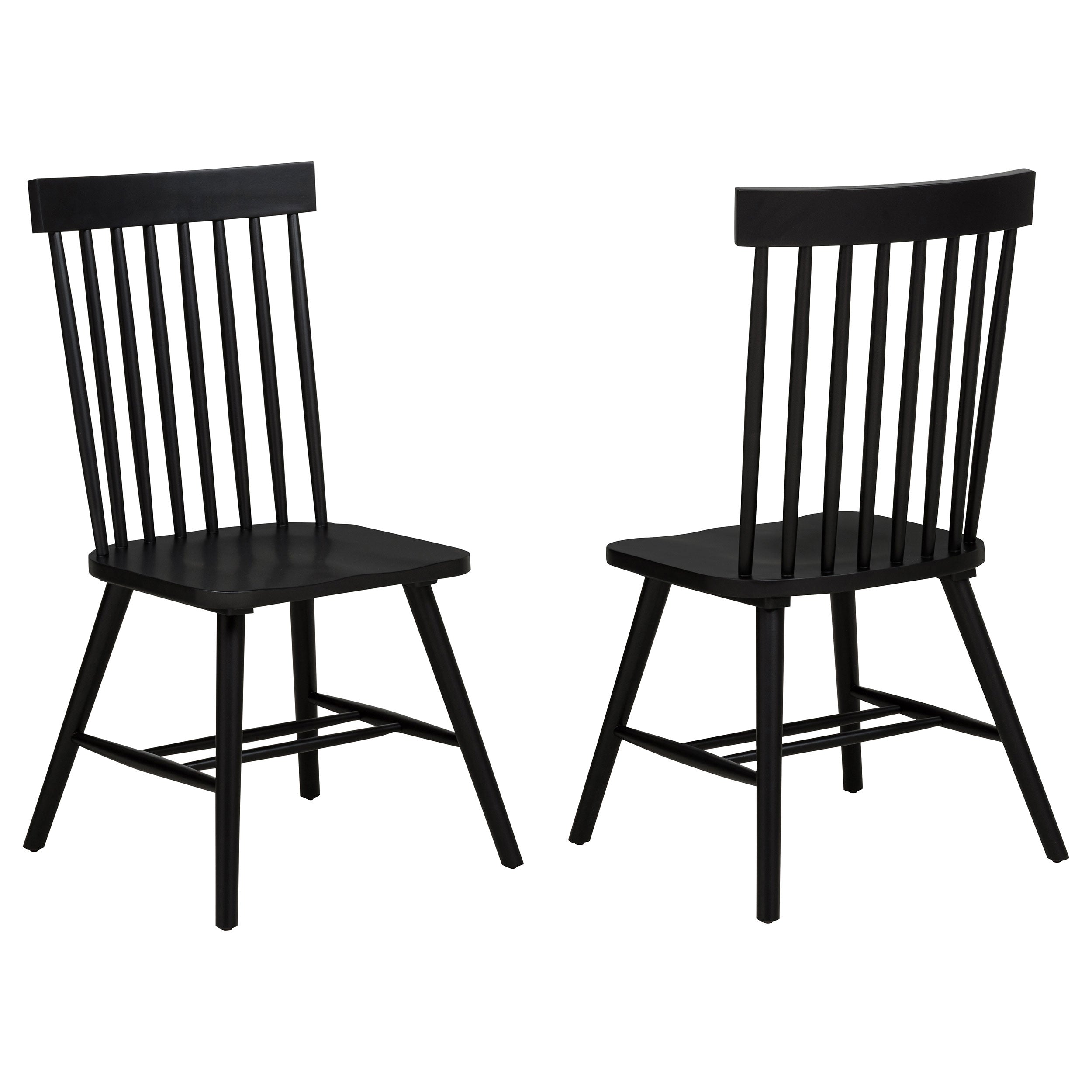 Andrews Windsor Spindle  Dining Side Chair White (Set of 2)