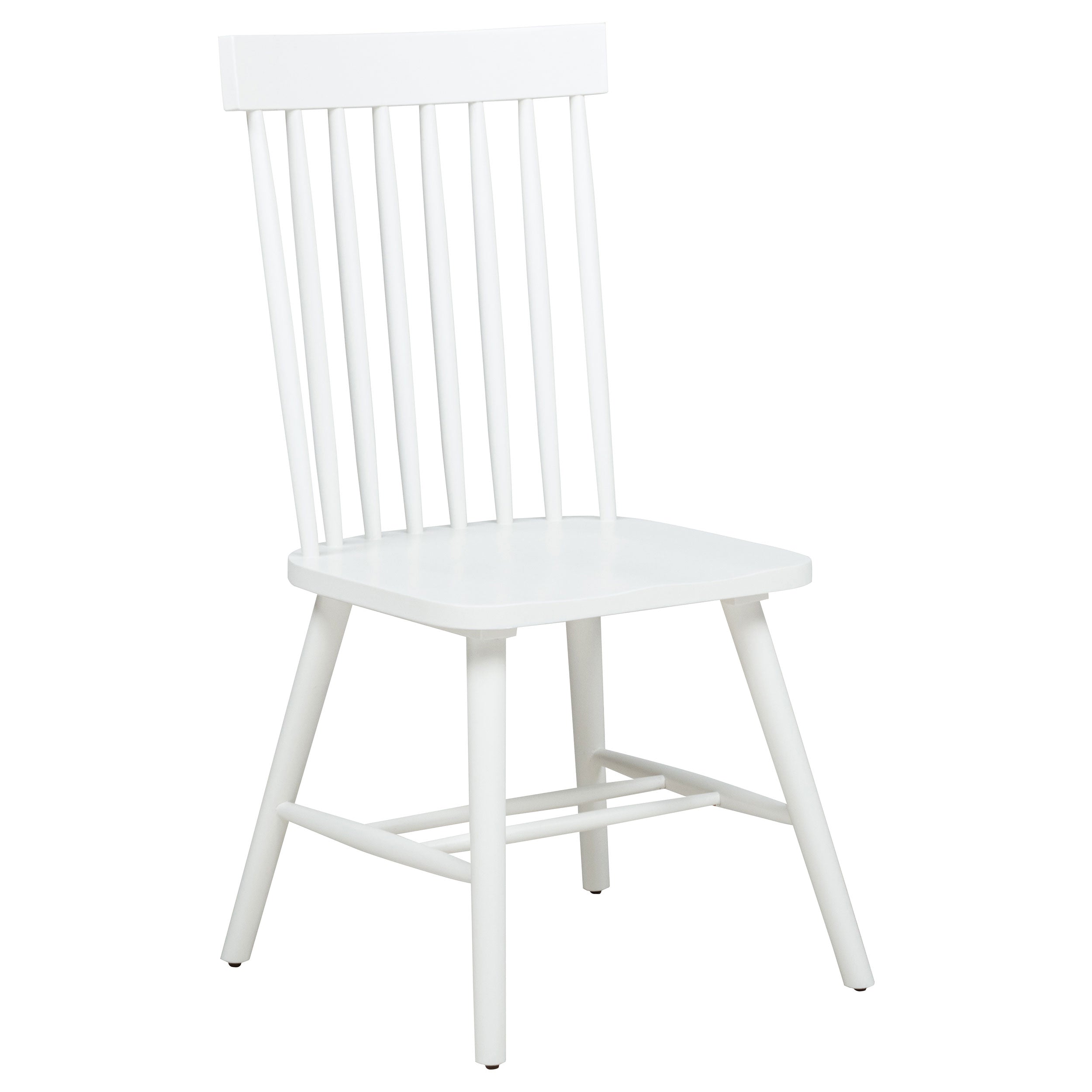 Andrews Windsor Spindle  Dining Side Chair White (Set of 2)