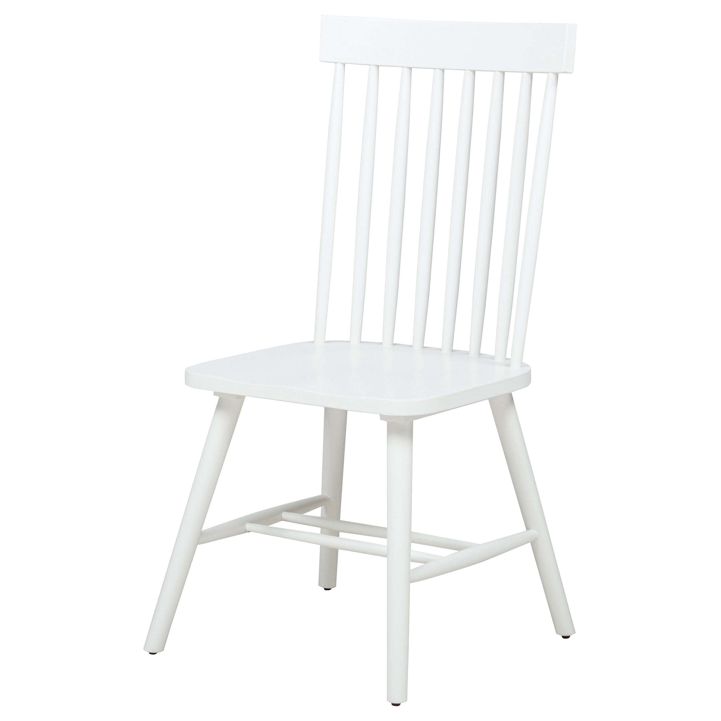 Andrews Windsor Spindle  Dining Side Chair White (Set of 2)