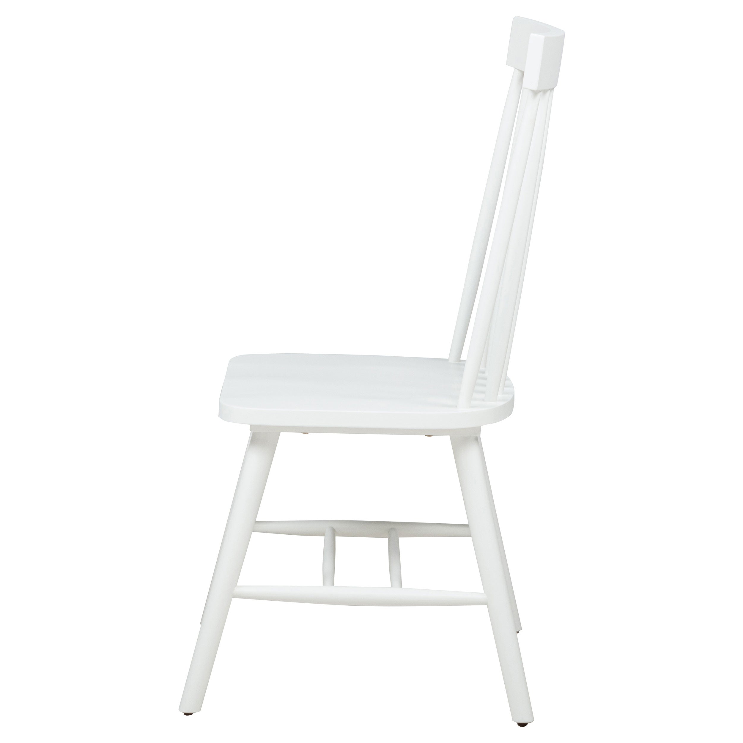 Andrews Windsor Spindle  Dining Side Chair White (Set of 2)