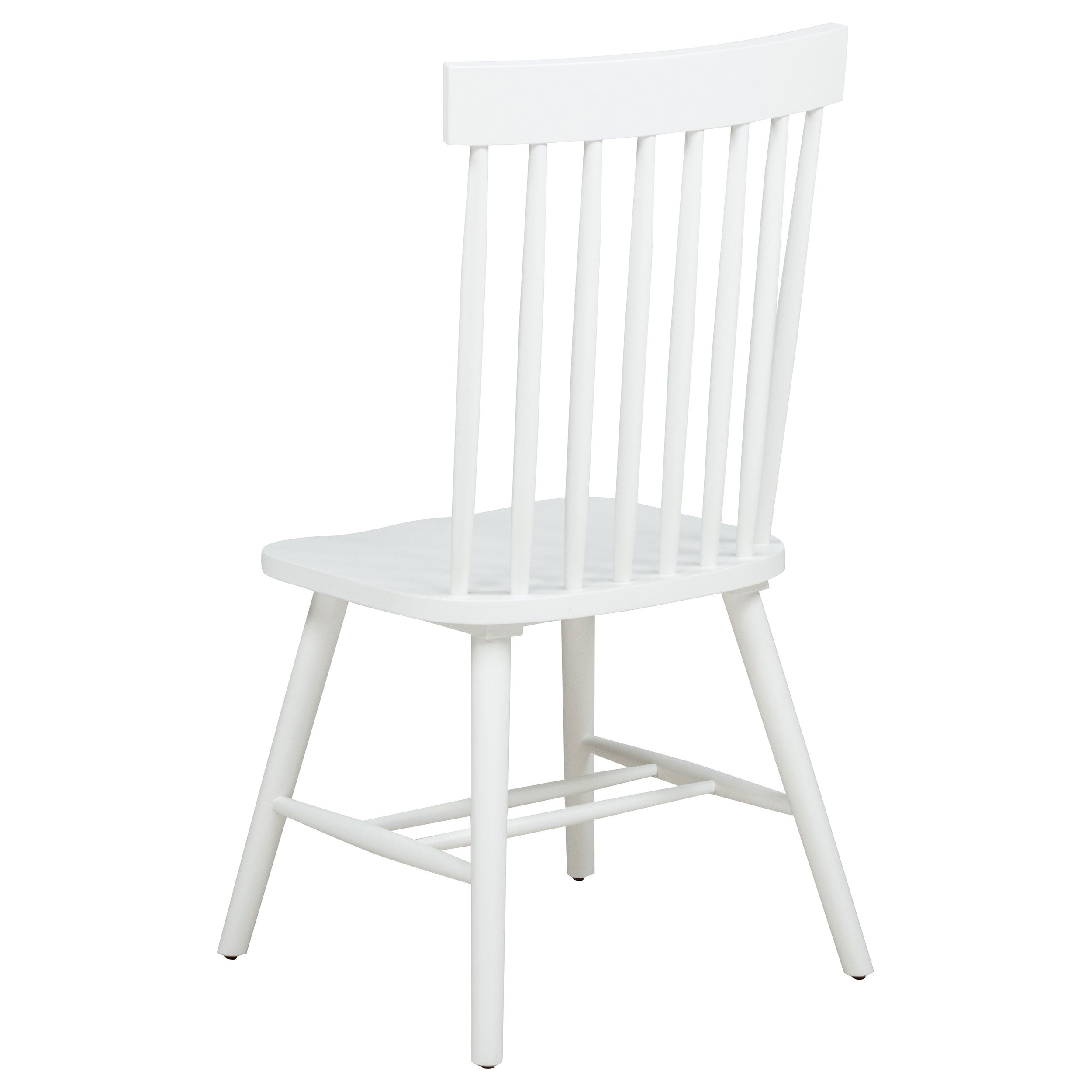Andrews Windsor Spindle  Dining Side Chair White (Set of 2)
