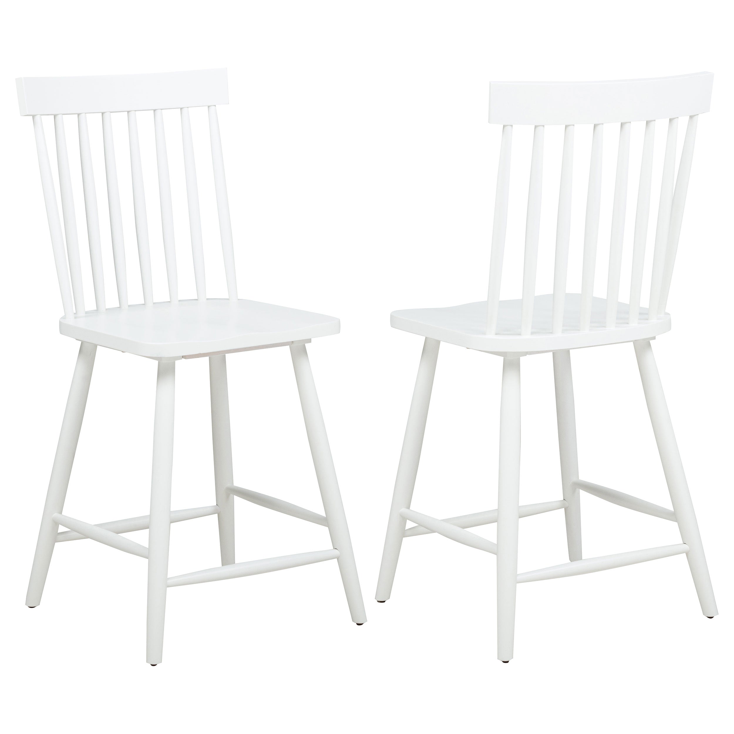 Andrews Windsor Counter Height Dining Side Chair (Set of 2)