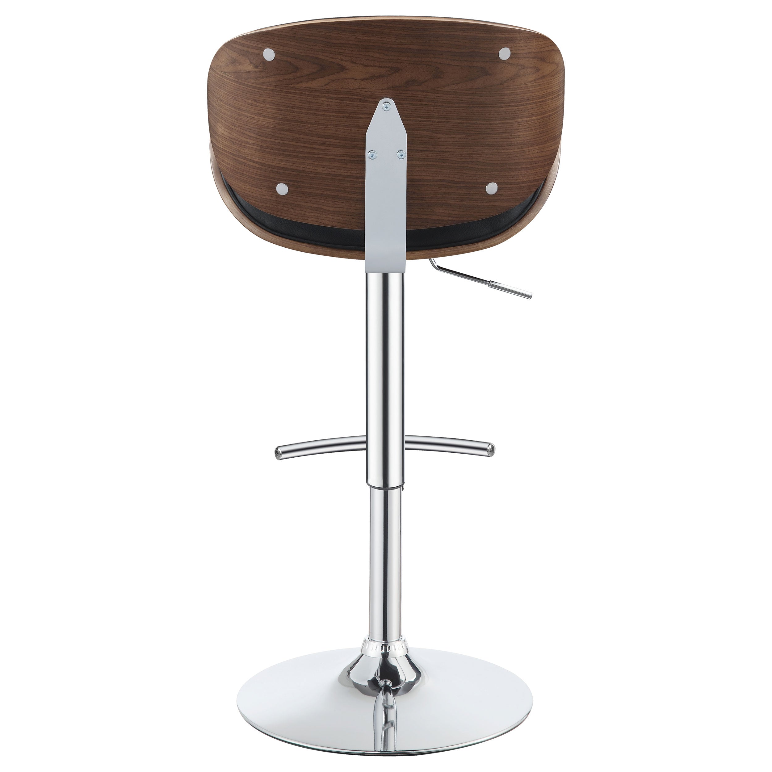 Harris Adjustable Bar Stool Black / Ecru and Chrome