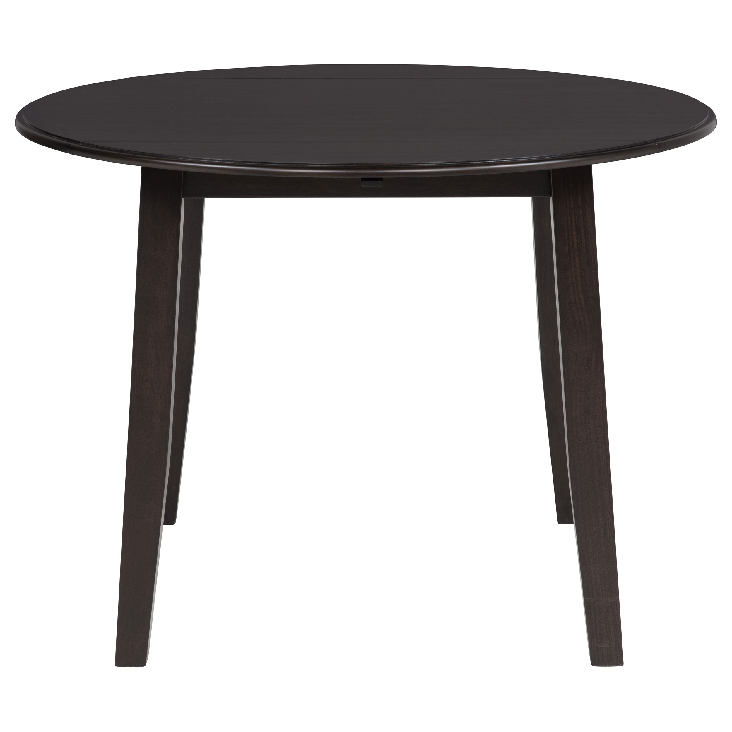Catley 5-piece Round Drop Leaf Dining Table Set Dark Coffee