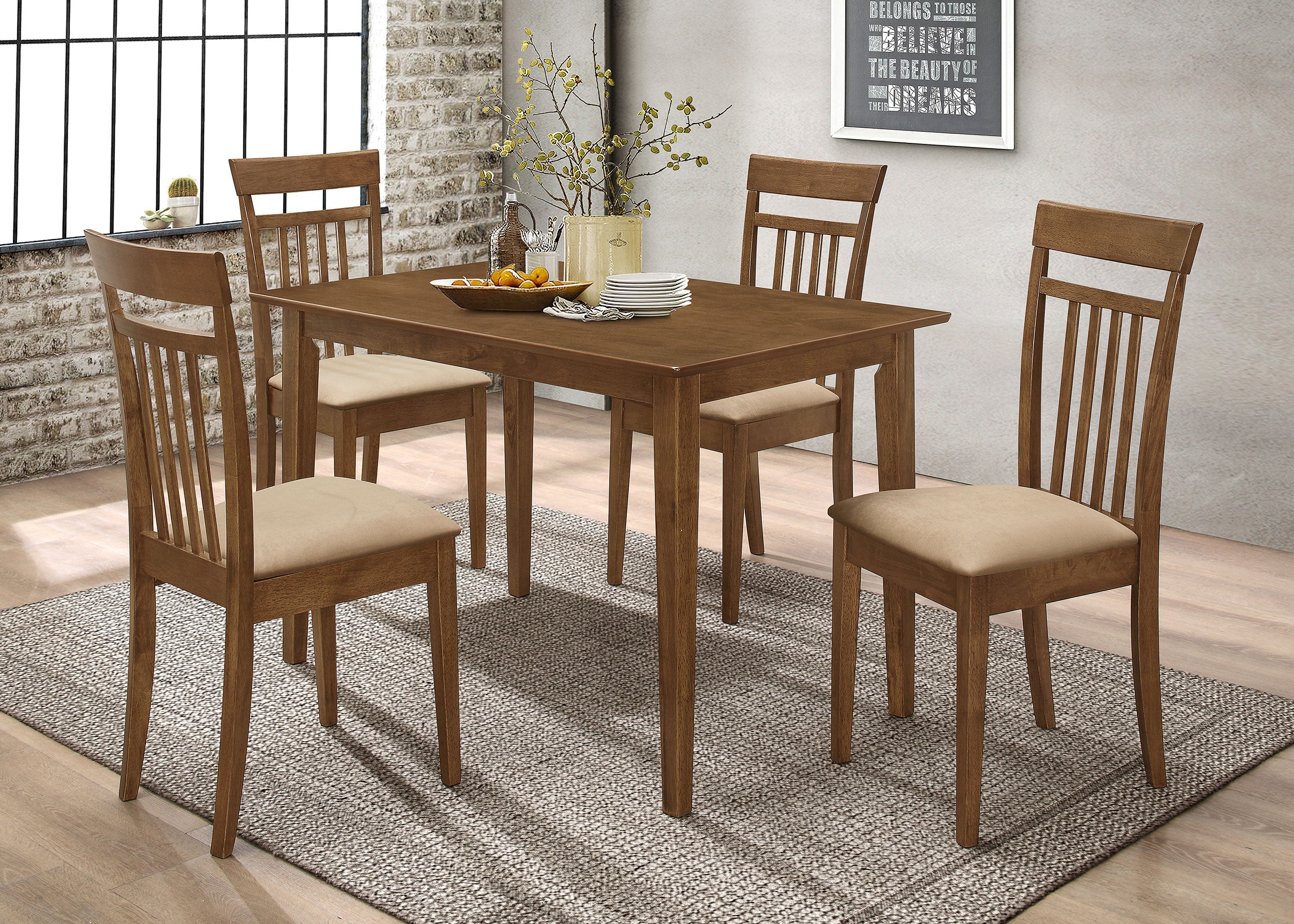 Robbie  47-inch Counter Height Dining Set Walnut