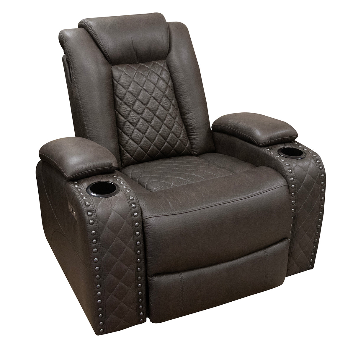 Omega Brown Power Recliner P2