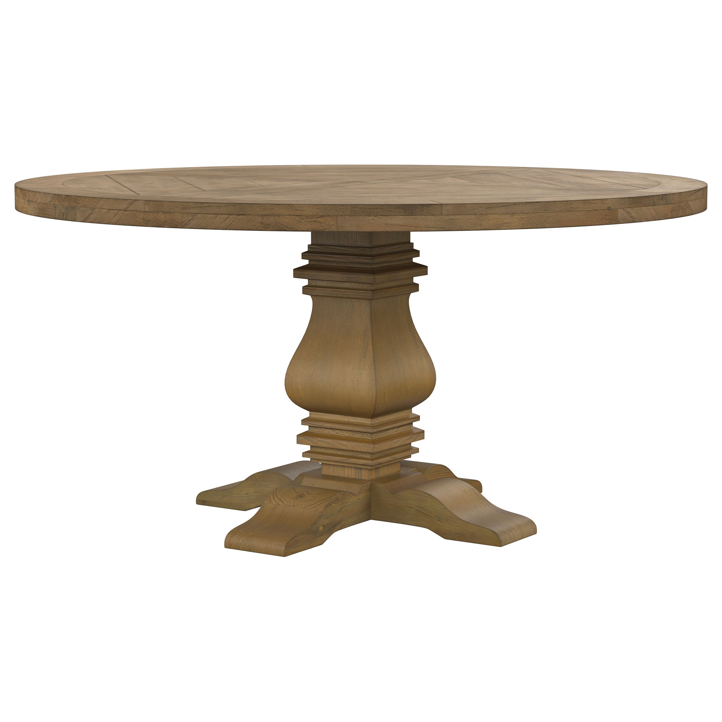 Florence Round 60-inch Pedestal Base Dining Table Black