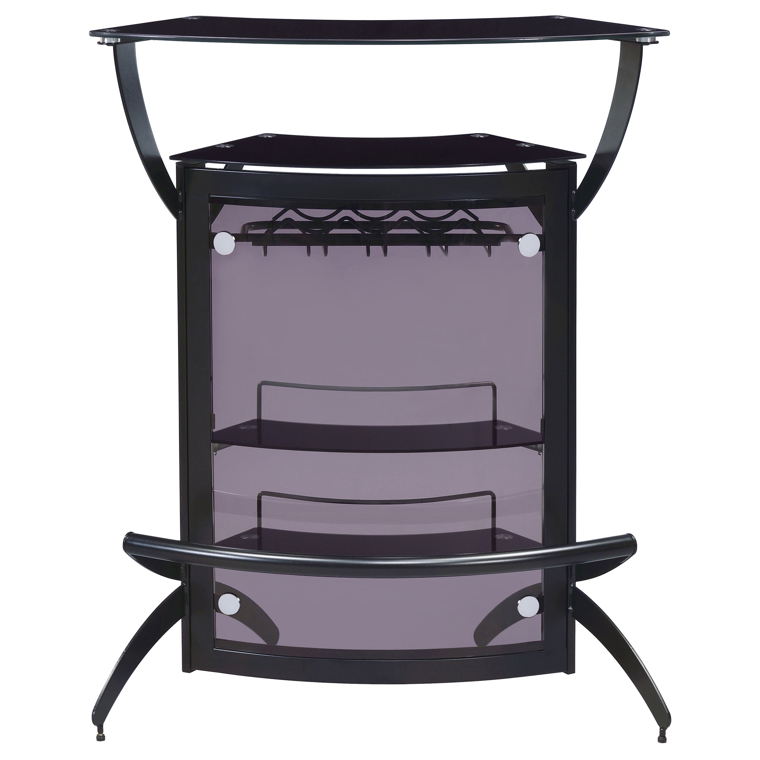 Dallas  Curved Freestanding Home Bar Cabinet