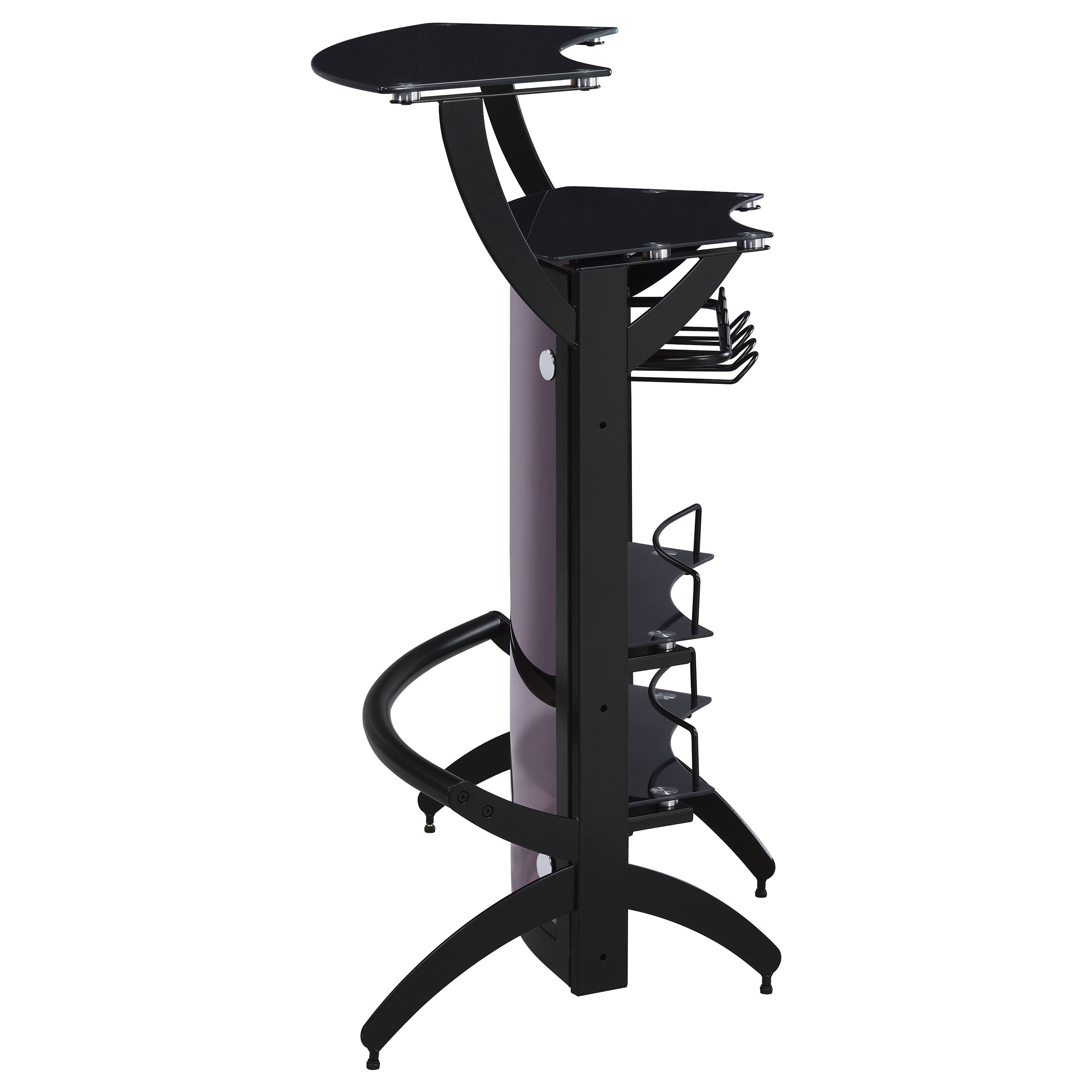 Dallas  Curved Freestanding Home Bar Cabinet