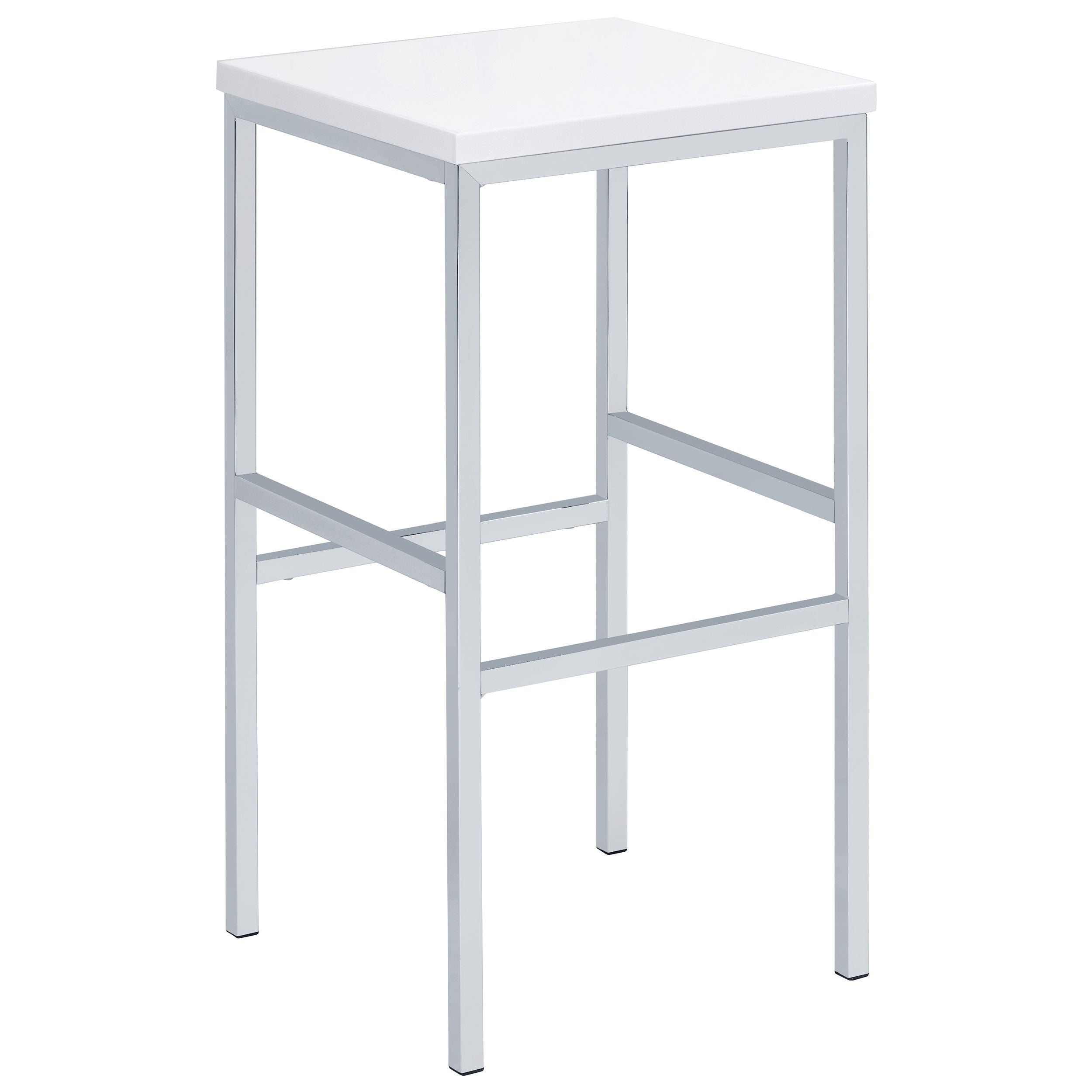 Natividad Pub Height Bar Table Set White High Gloss