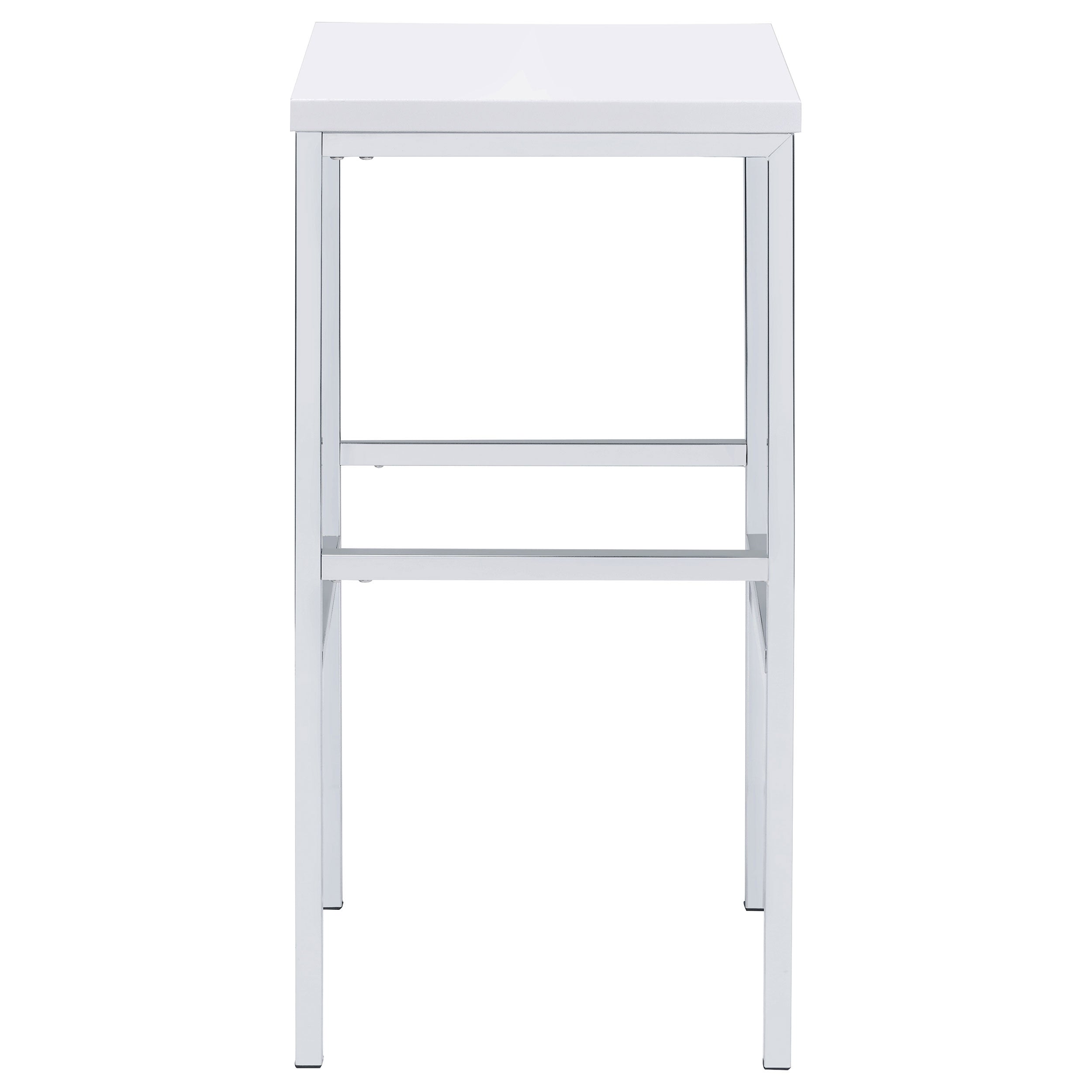 Natividad Pub Height Bar Table Set White High Gloss
