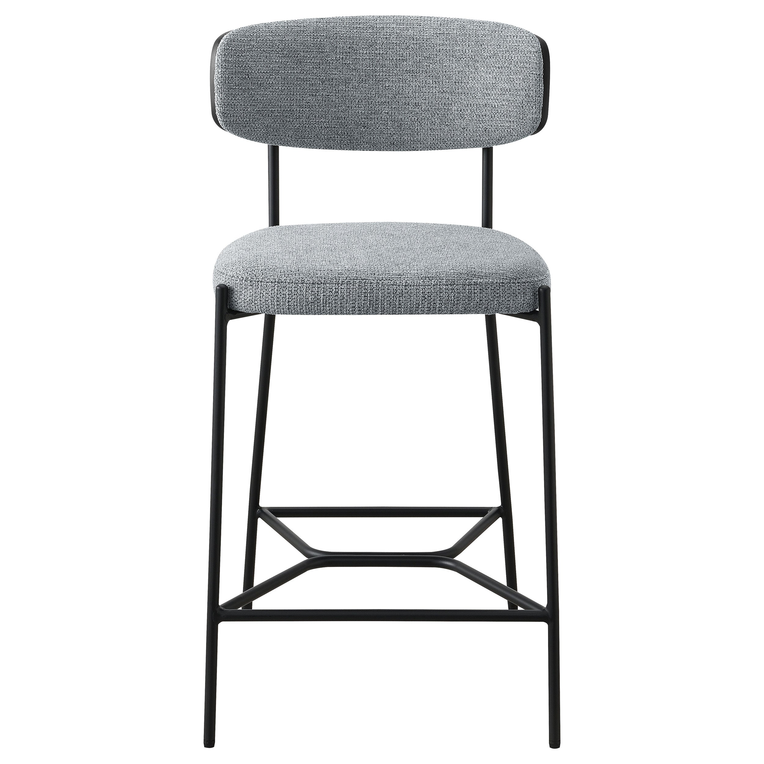 Elison Pub Height Bar Stool Grey (Set of 2)