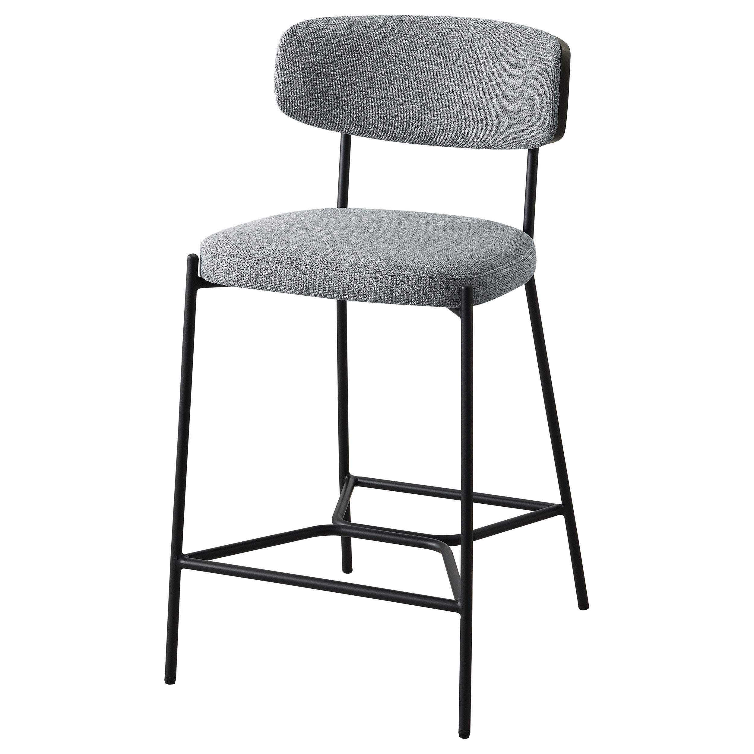 Elison Pub Height Bar Stool Grey (Set of 2)