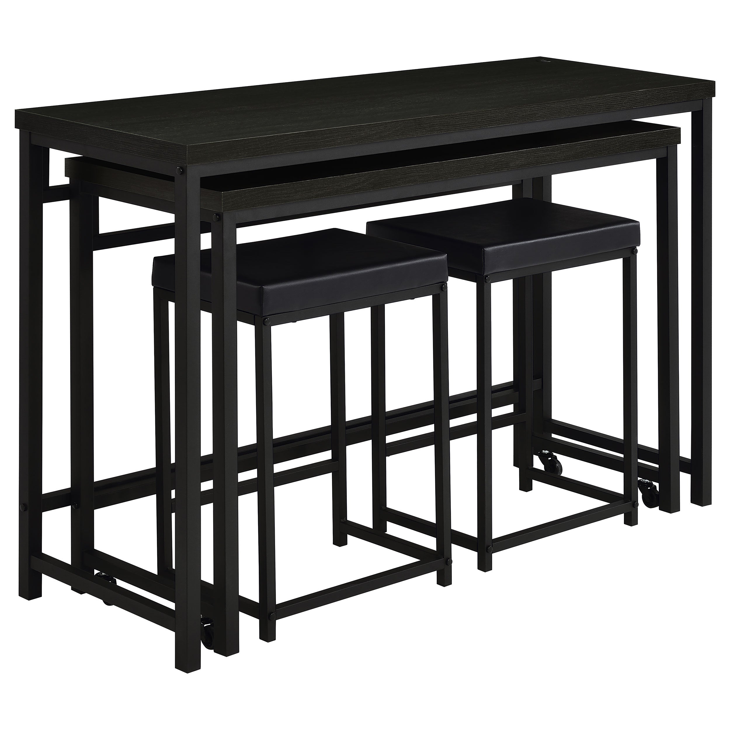 Hawes Multipurpose Counter Height Table Set Black