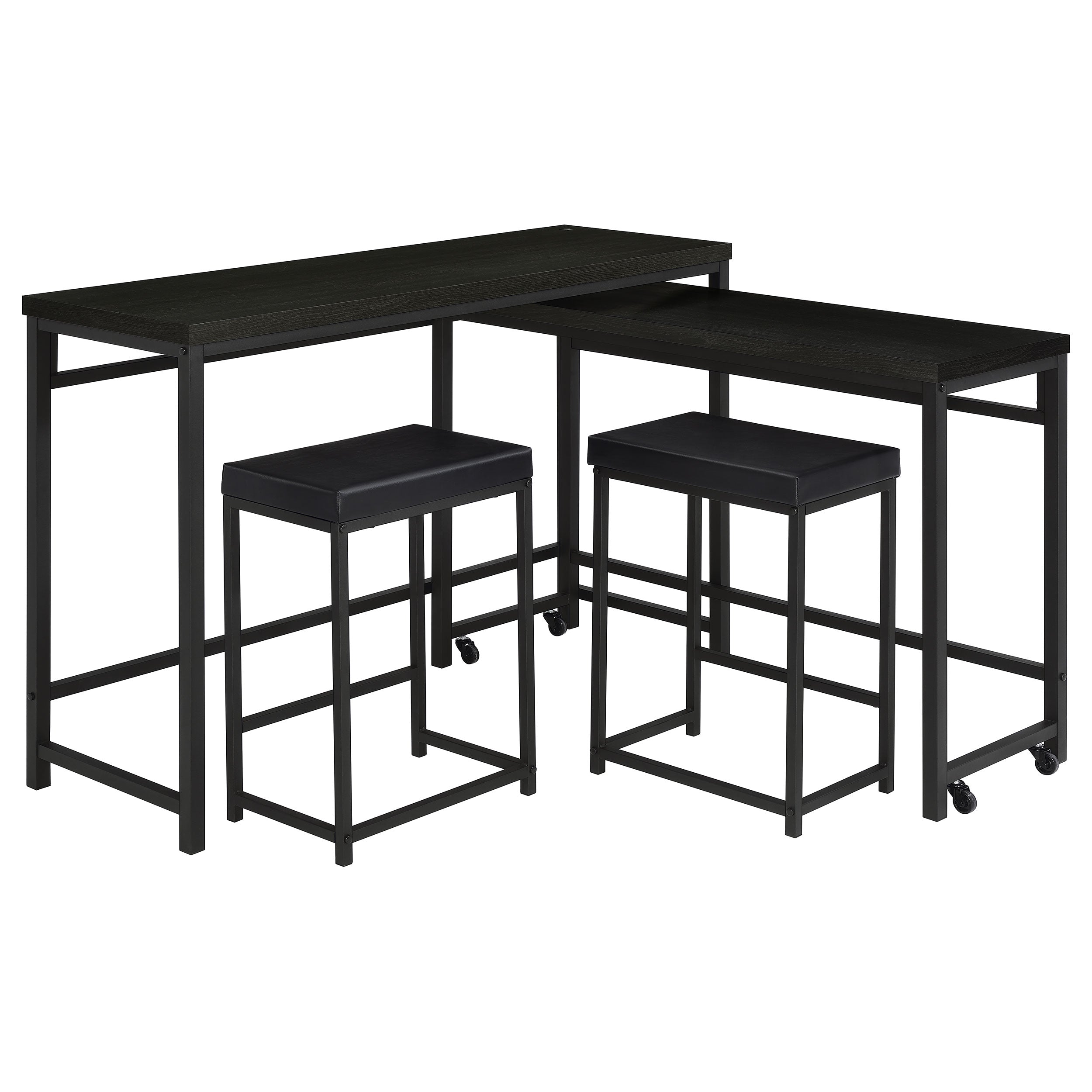 Hawes Multipurpose Counter Height Table Set Black
