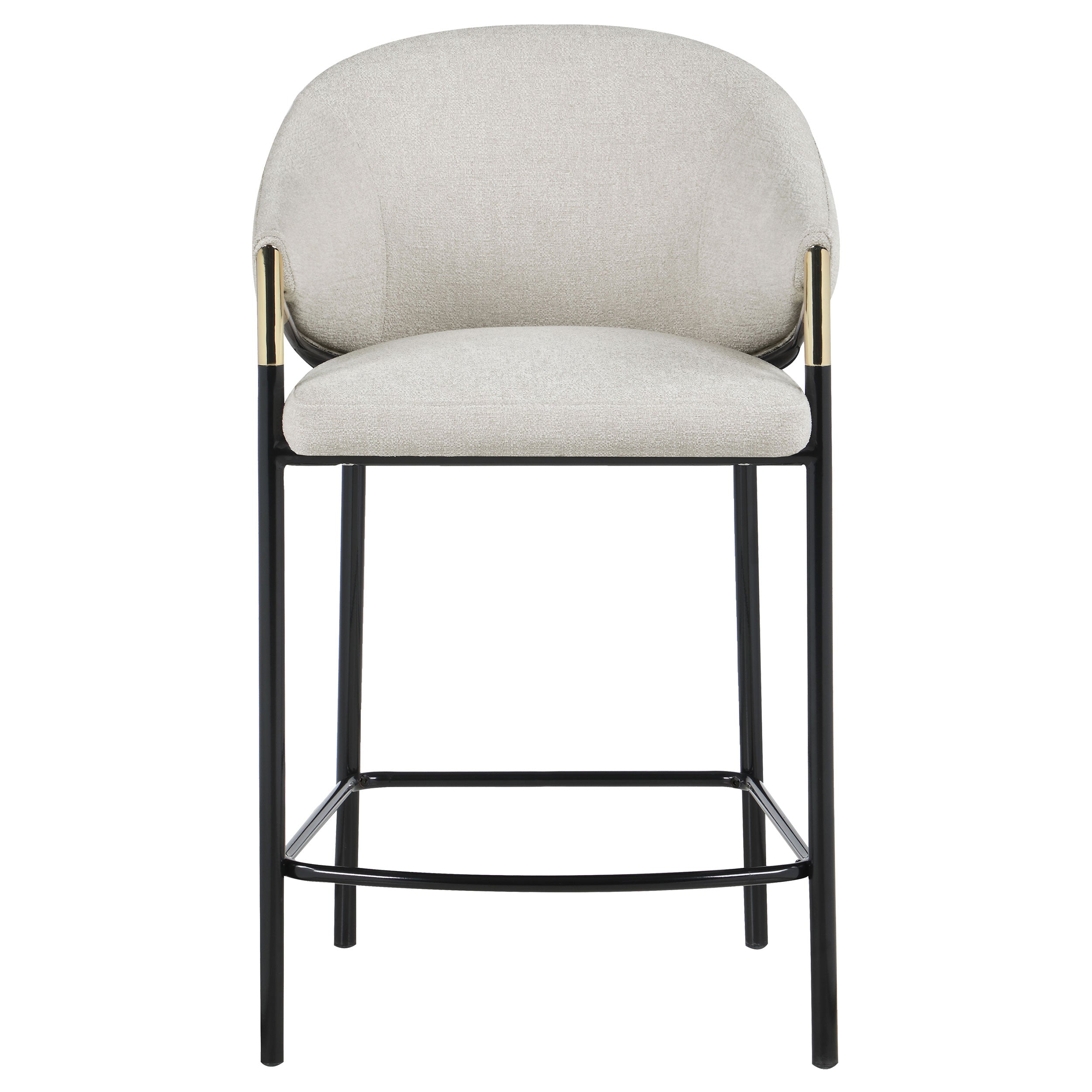 Chadwick Fabric Upholstered Bar Chair Beige (Set of 2)