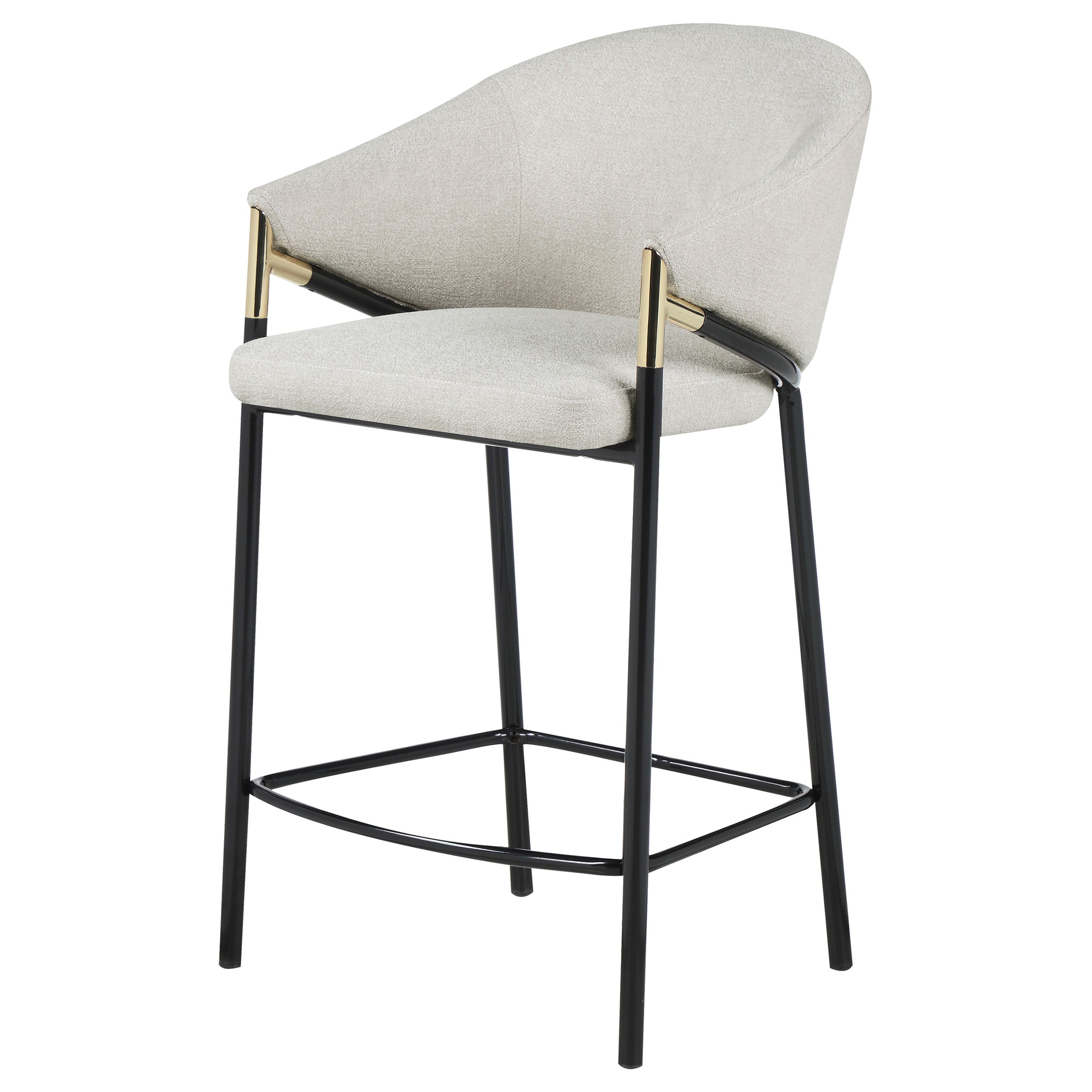 Chadwick Fabric Upholstered Bar Chair Beige (Set of 2)