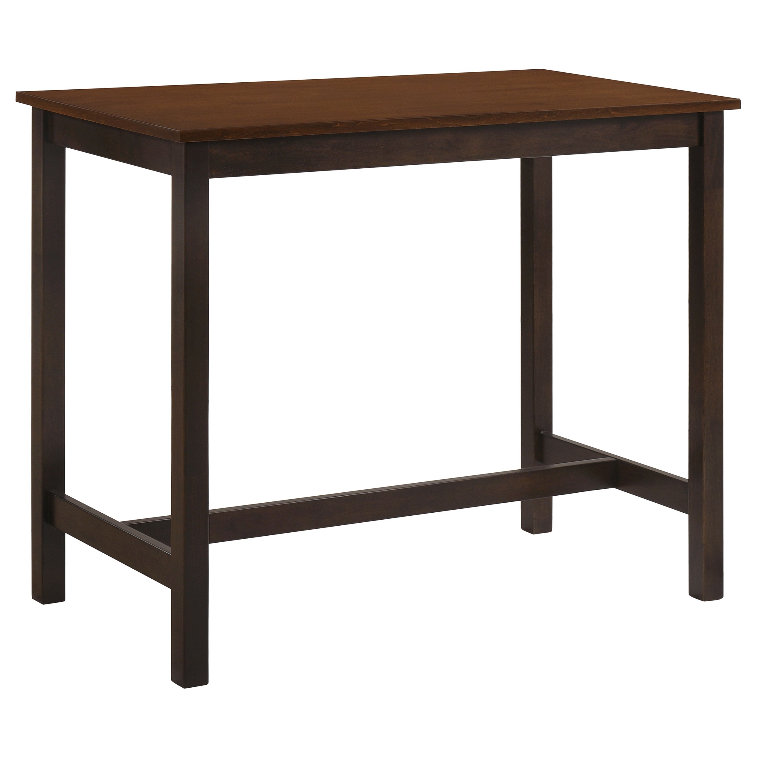 Connie Counter Height Set Chestnut and Dark Brown