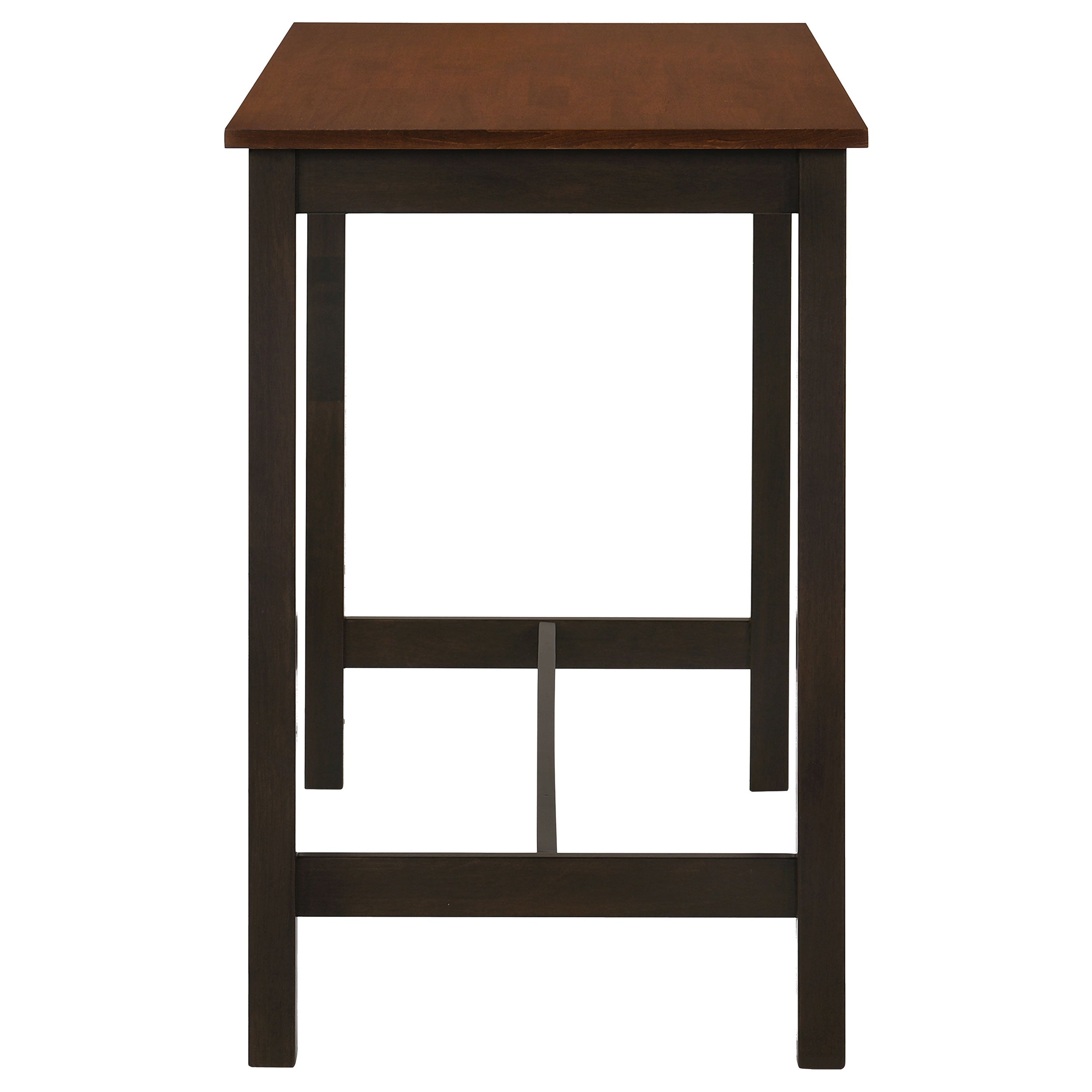 Connie Counter Height Set Chestnut and Dark Brown