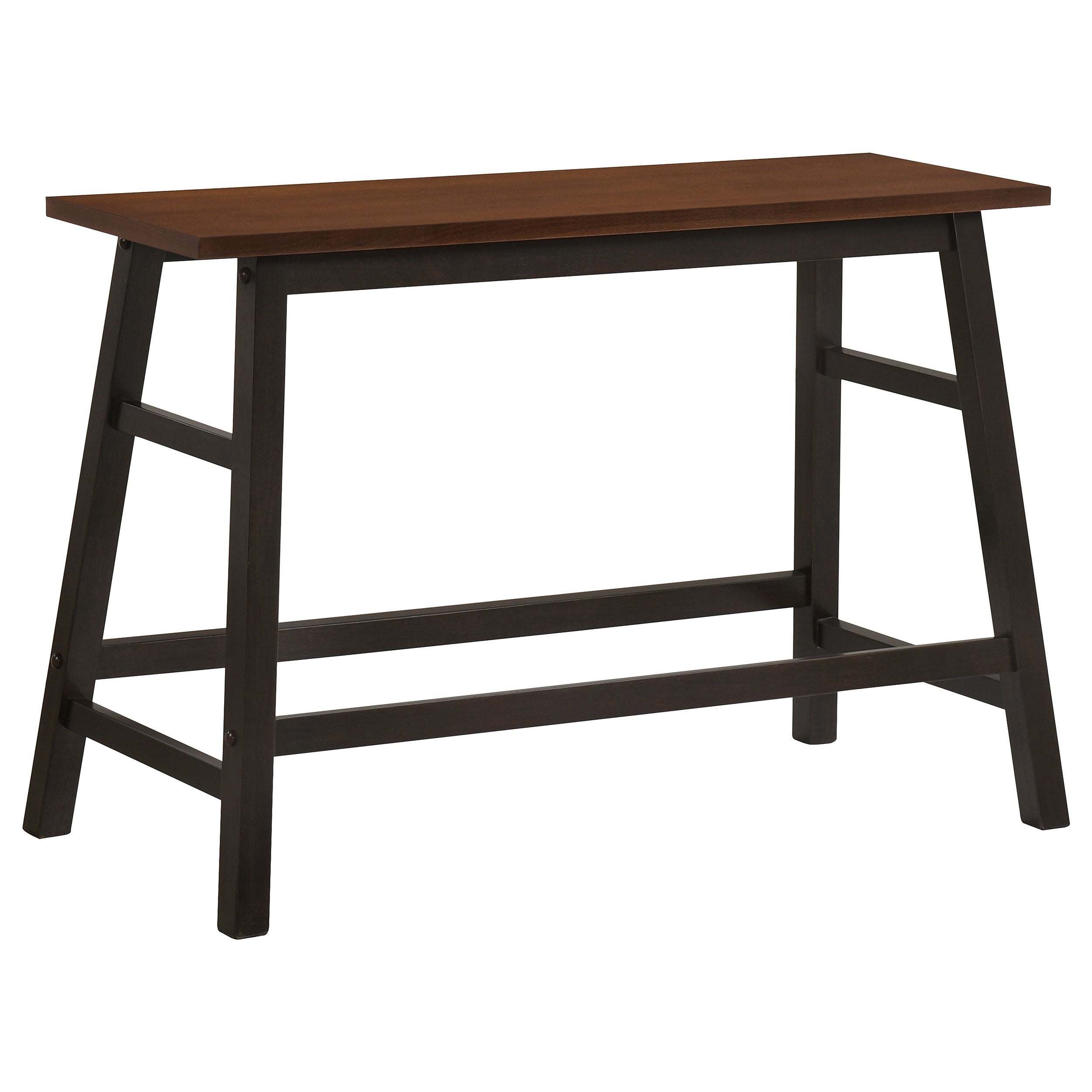 Connie Counter Height Set Chestnut and Dark Brown