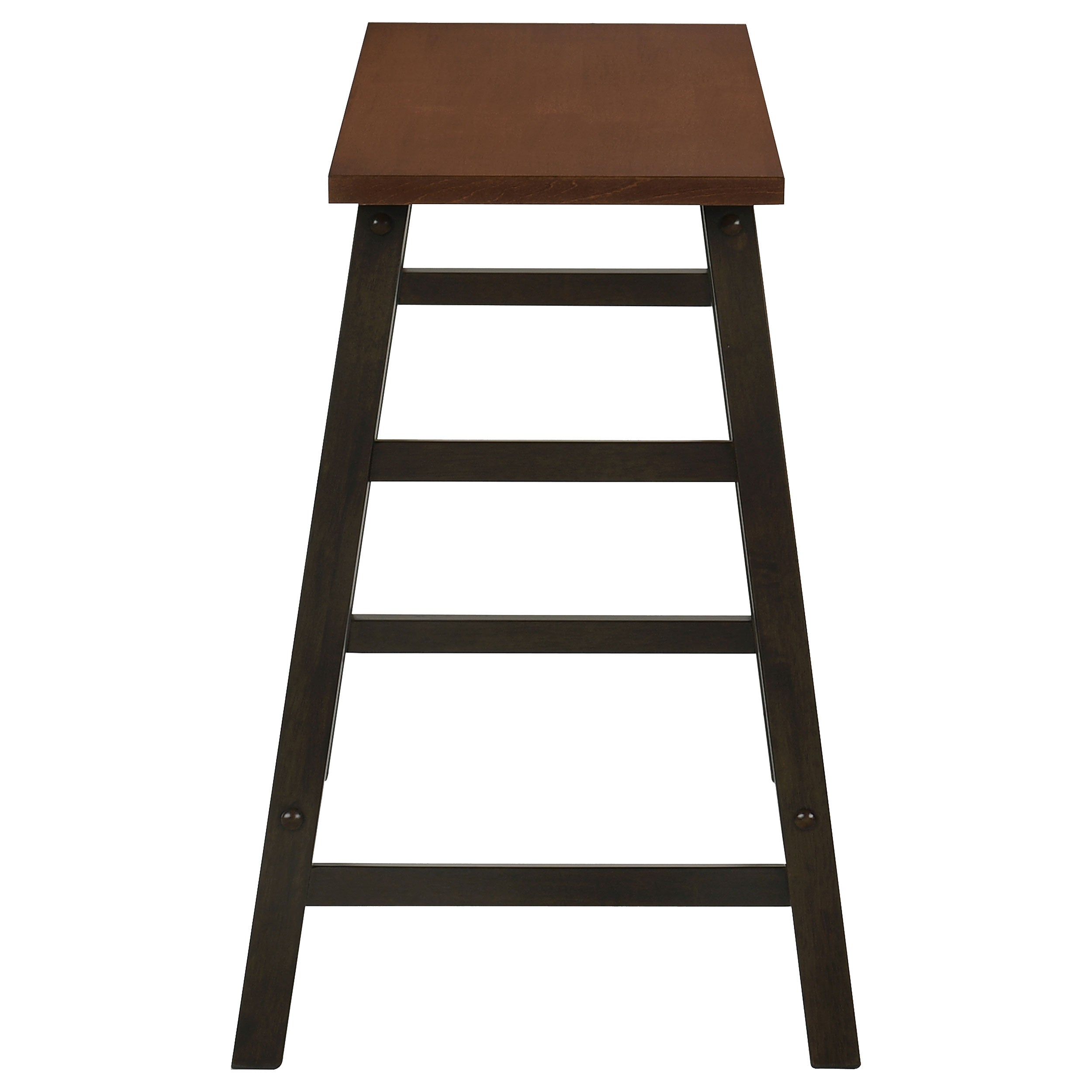 Connie Counter Height Set Chestnut and Dark Brown