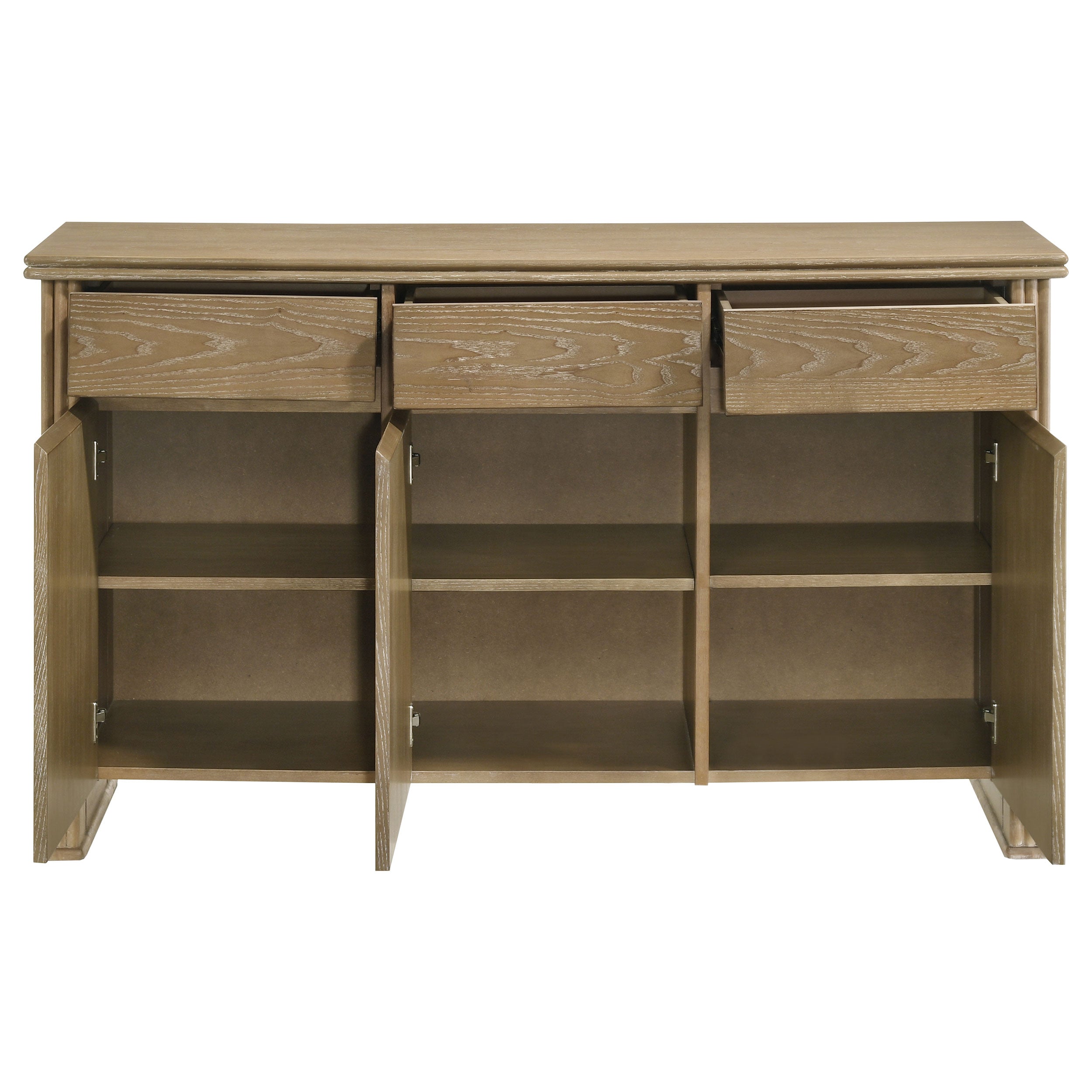 Adina 2-door 59-inch Sideboard Server Distressed Light Brown