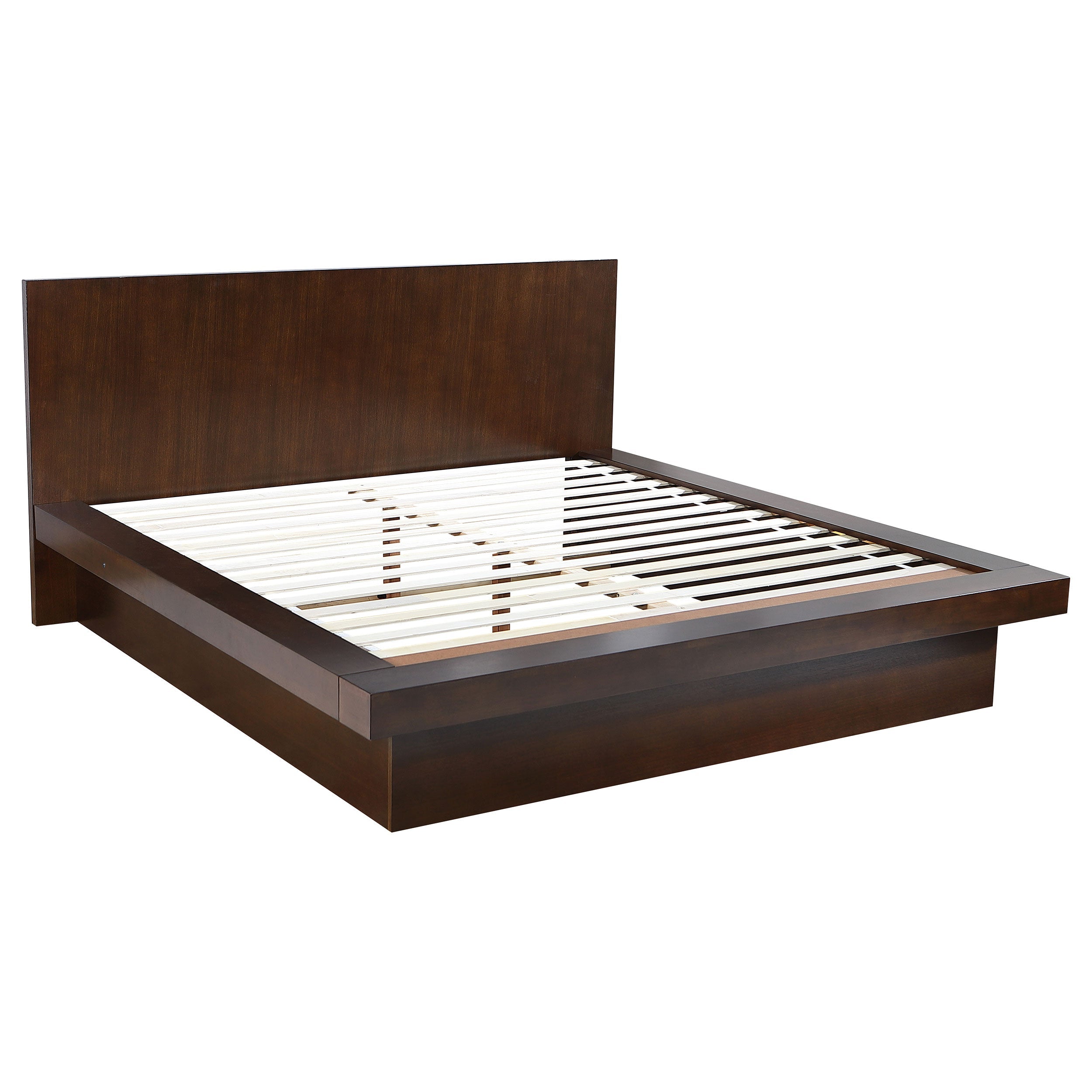 Jessica LED Storage Bookcase Bed Cappuccino