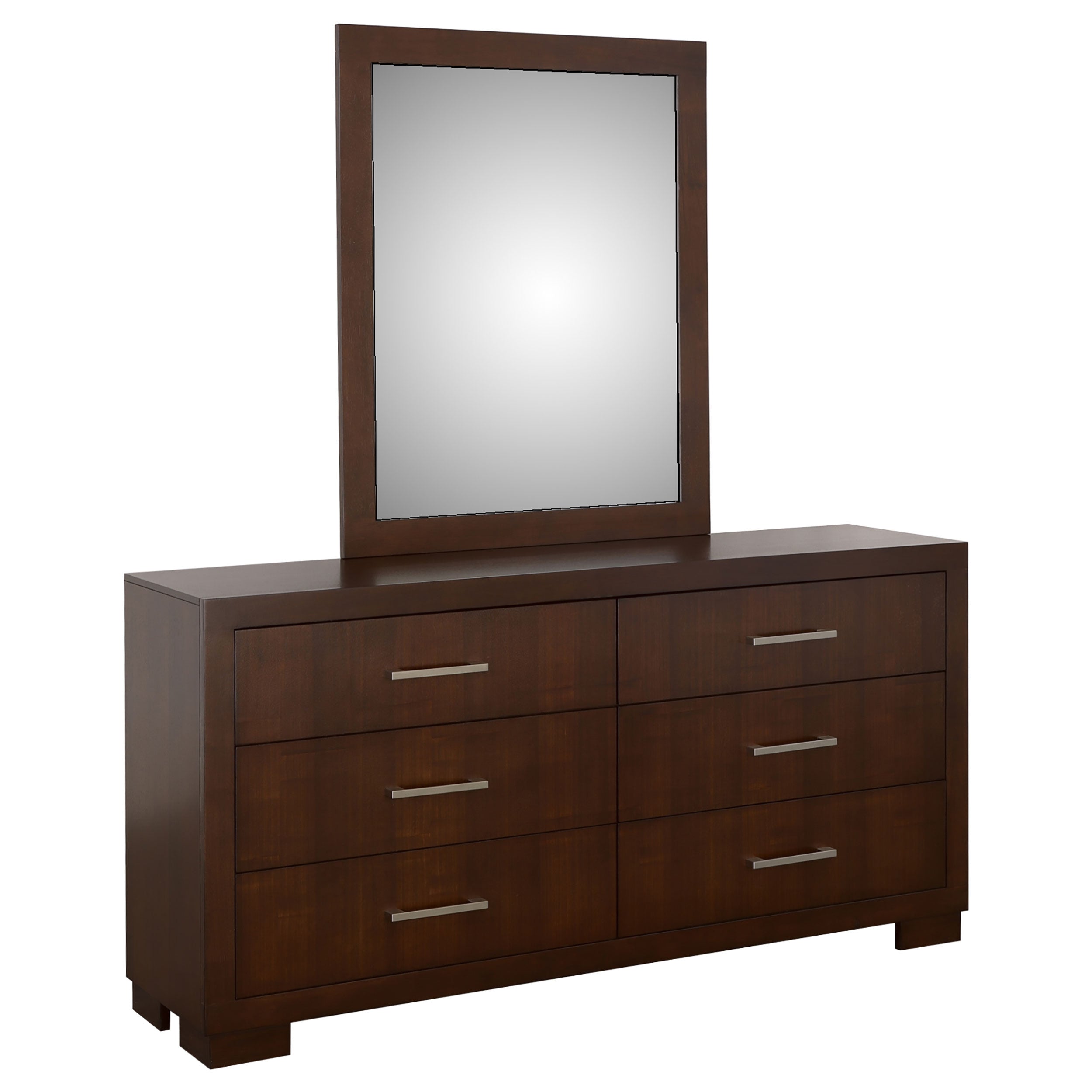 Jessica 6-drawer Dresser Cappuccino