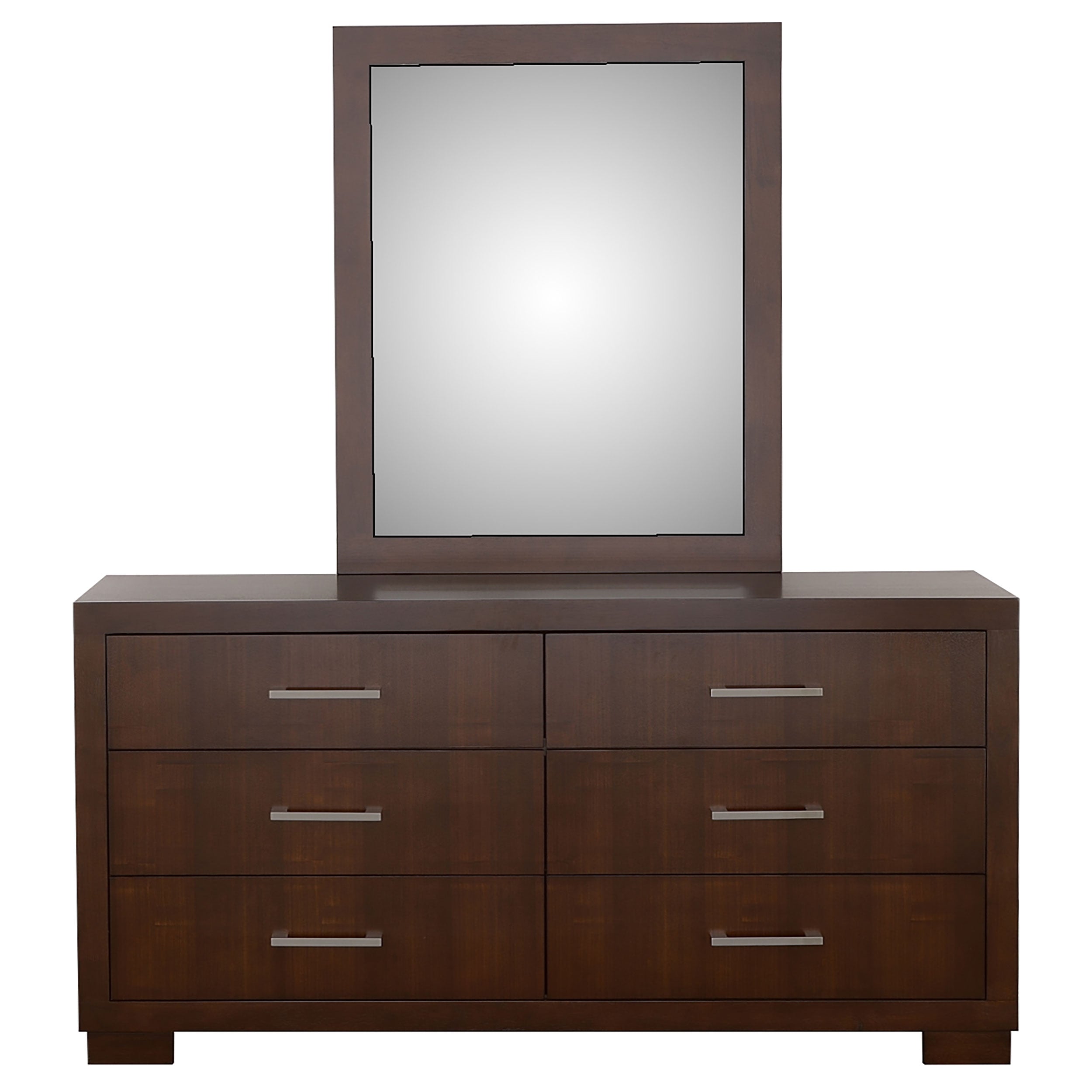 Jessica 6-drawer Dresser Cappuccino