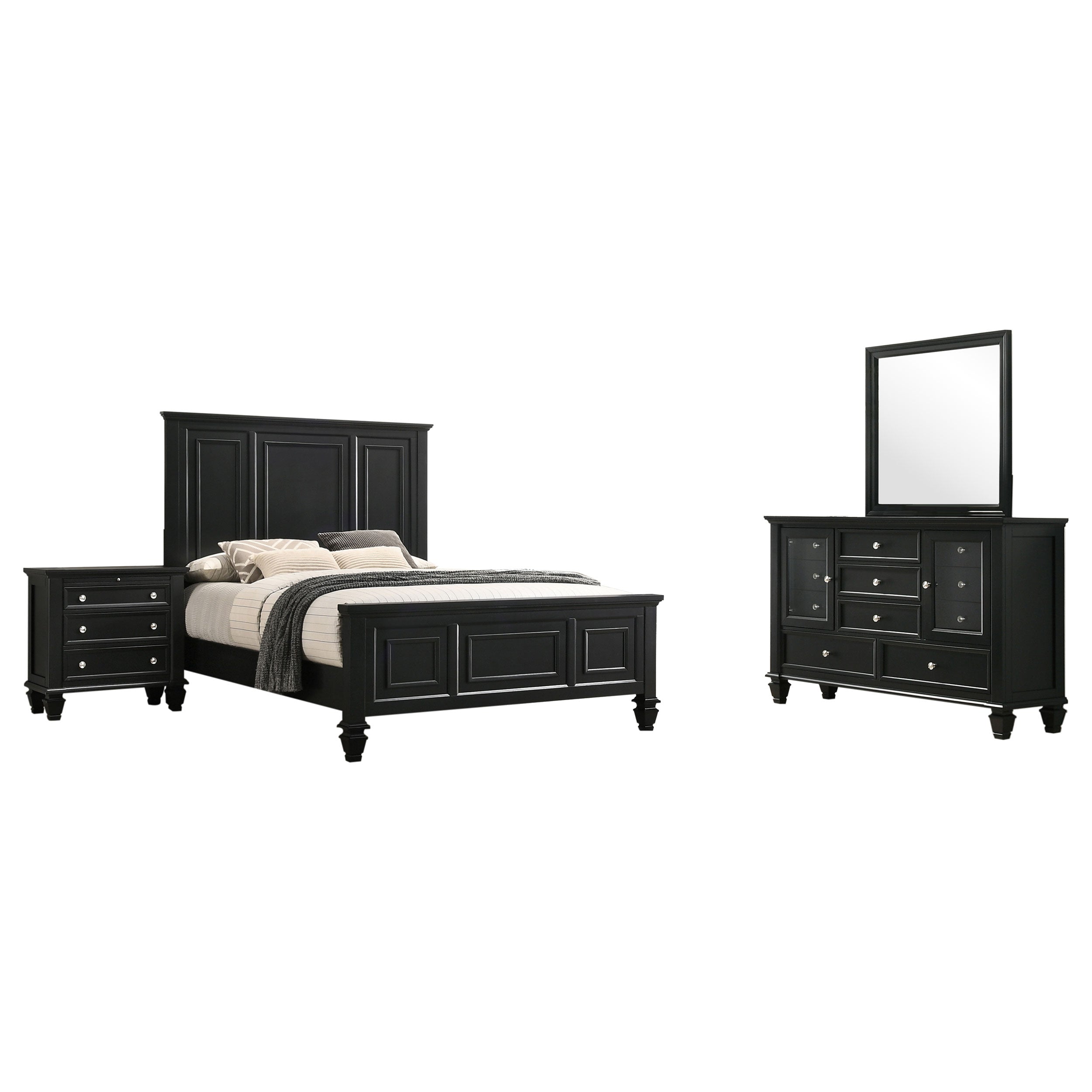 Sandy Beach Bedroom Set Black