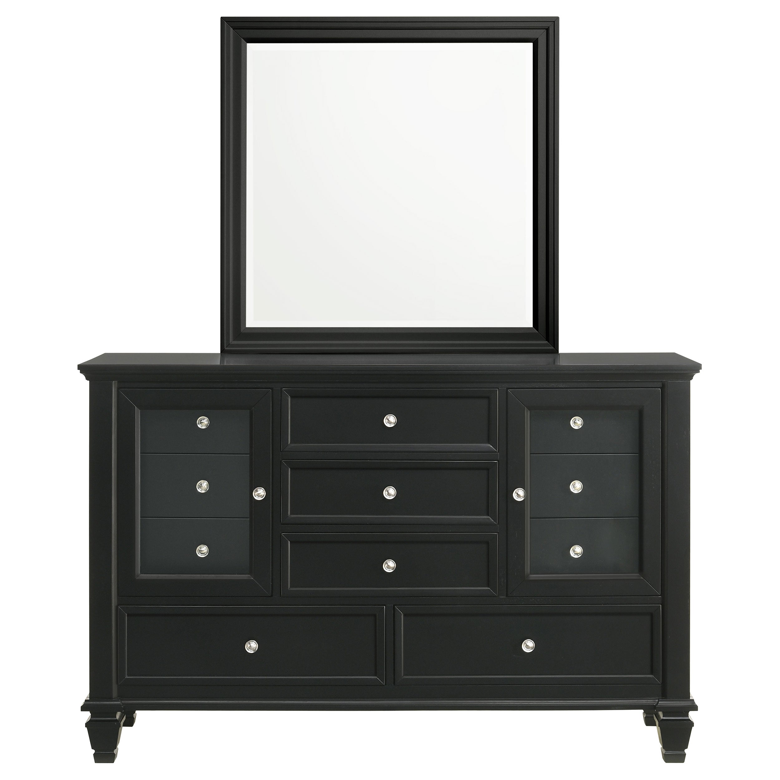 Sandy Beach 11-drawer Dresser Black