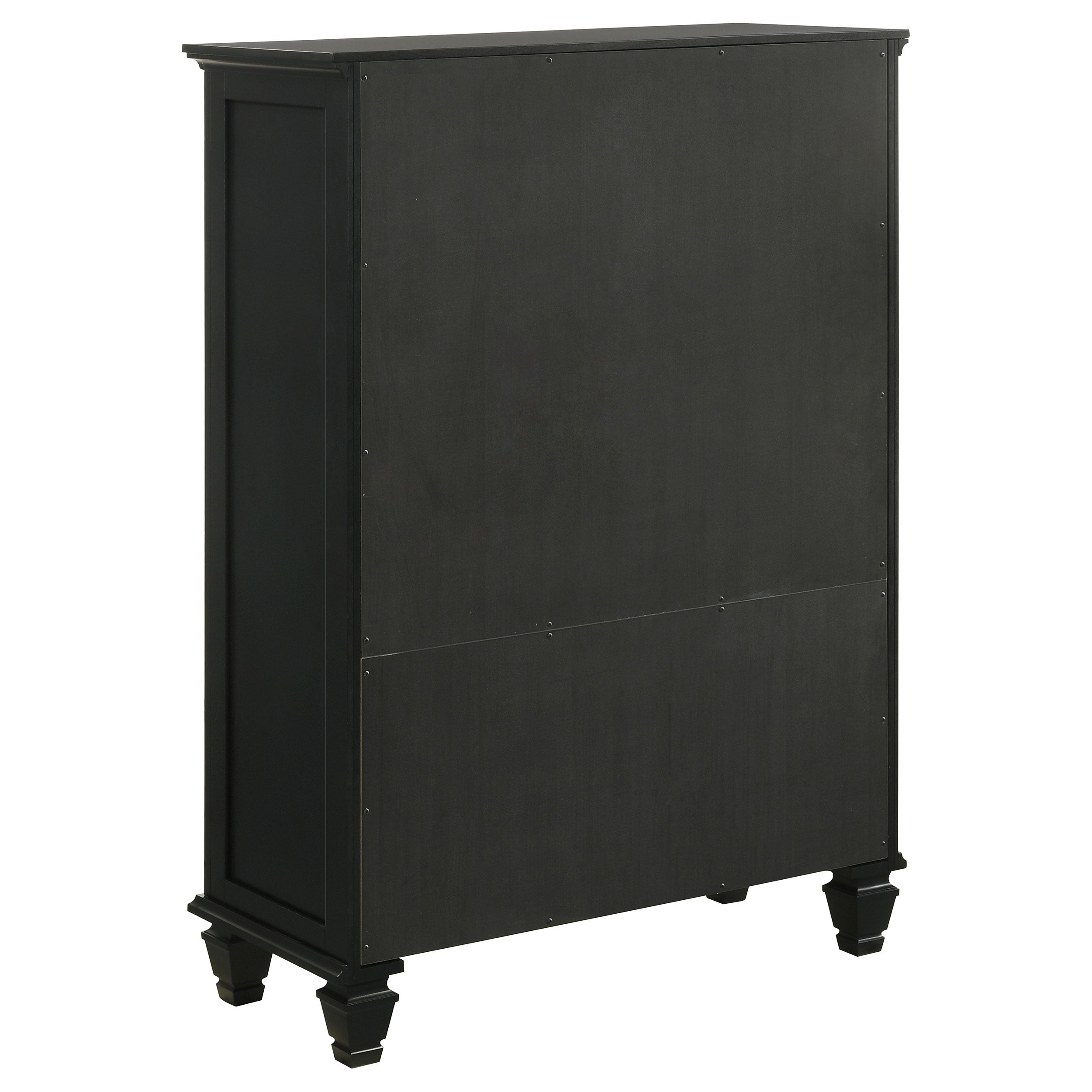 Sandy Beach 5-drawer Bedroom Chest Black