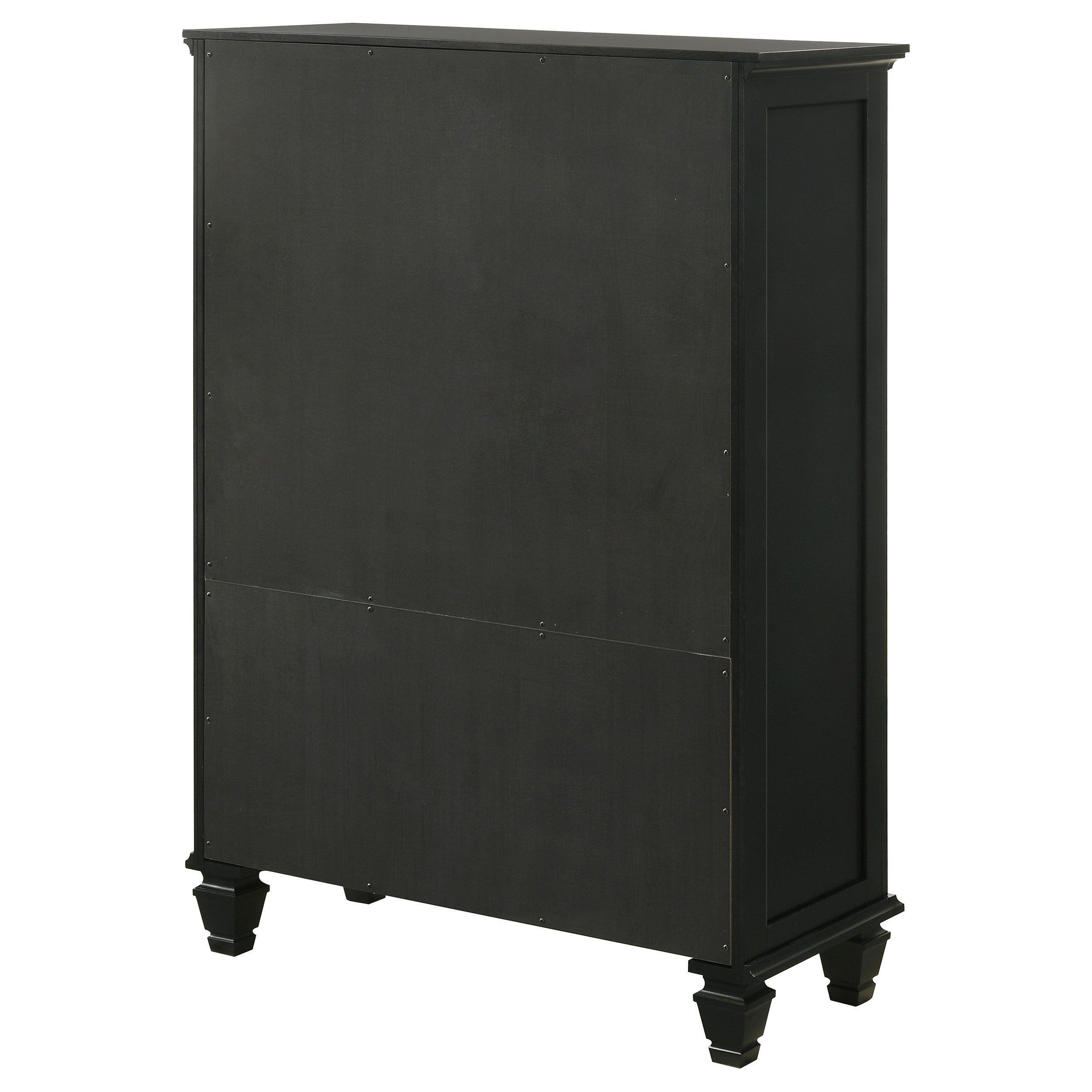 Sandy Beach 5-drawer Bedroom Chest Black