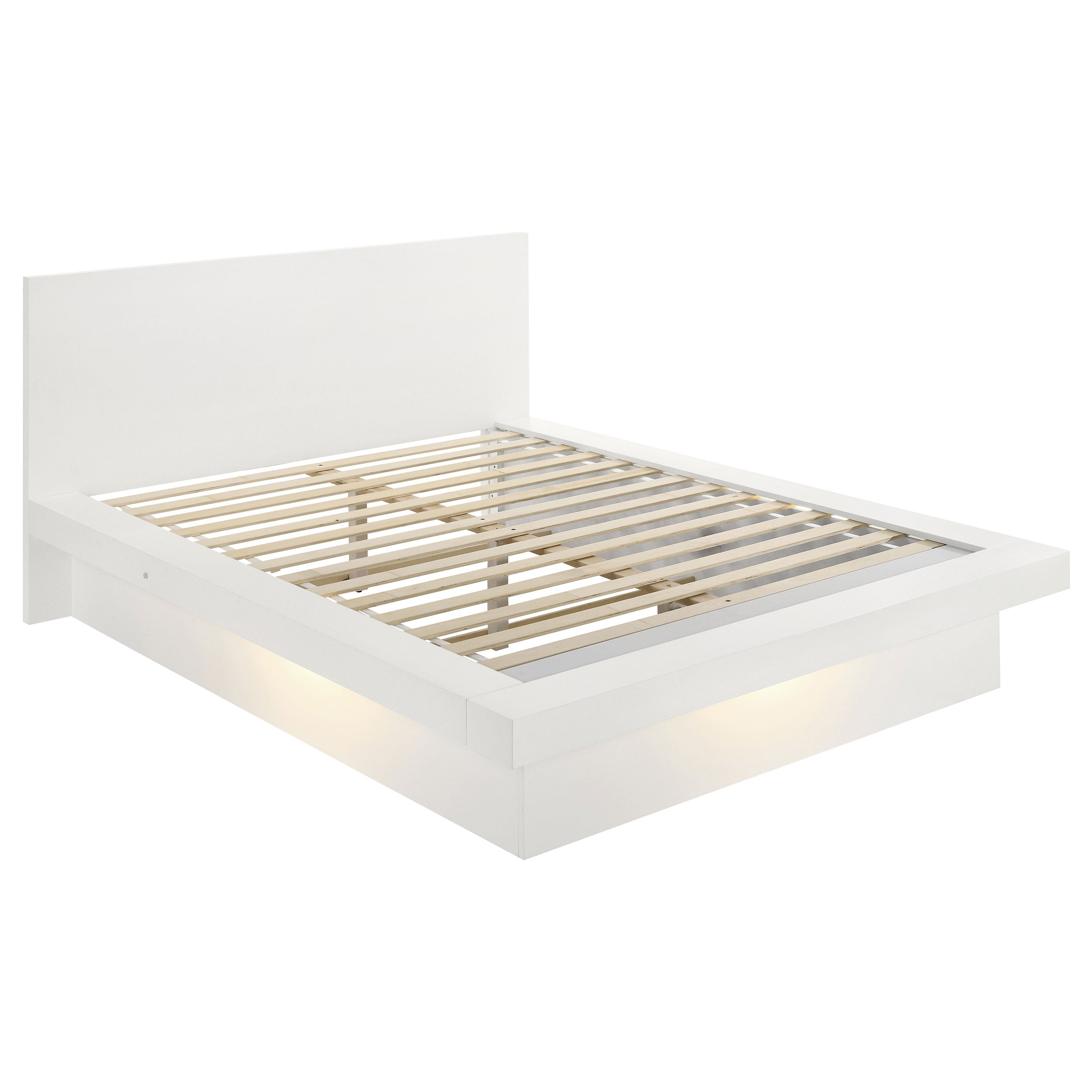 Jessica LED Storage Bookcase Bed Cappuccino