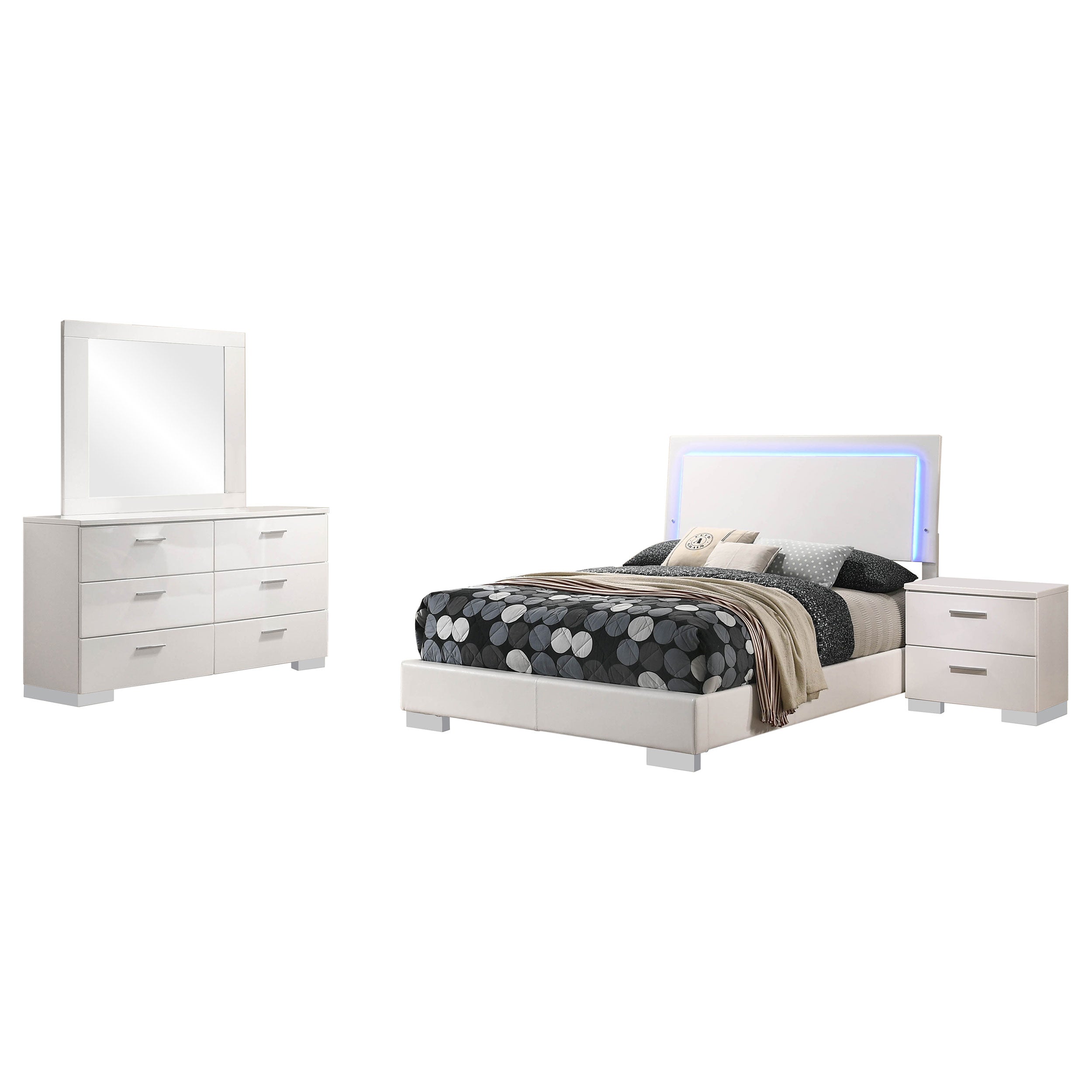 Felicity  Bedroom Set White Gloss