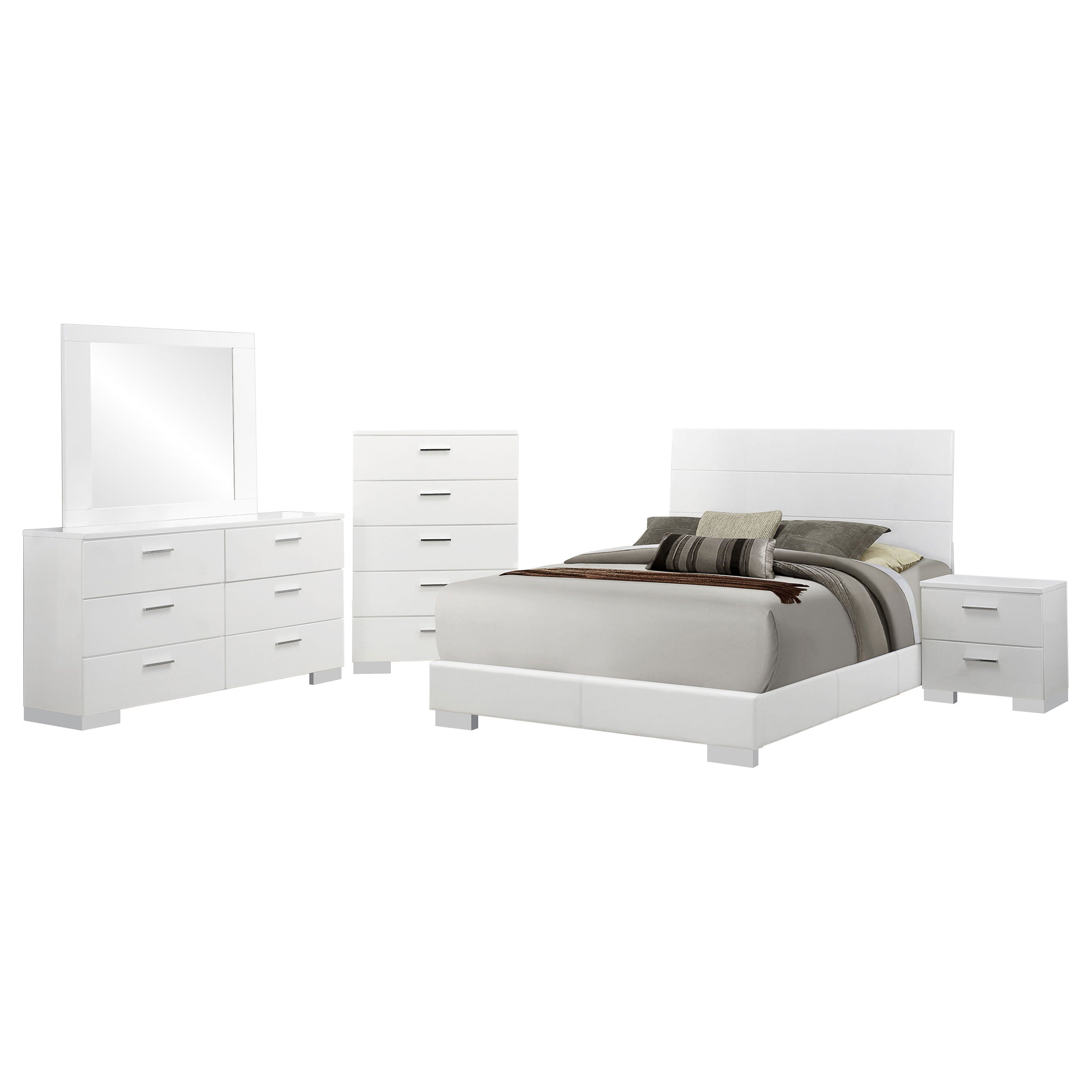 Felicity  Bedroom Set White Gloss