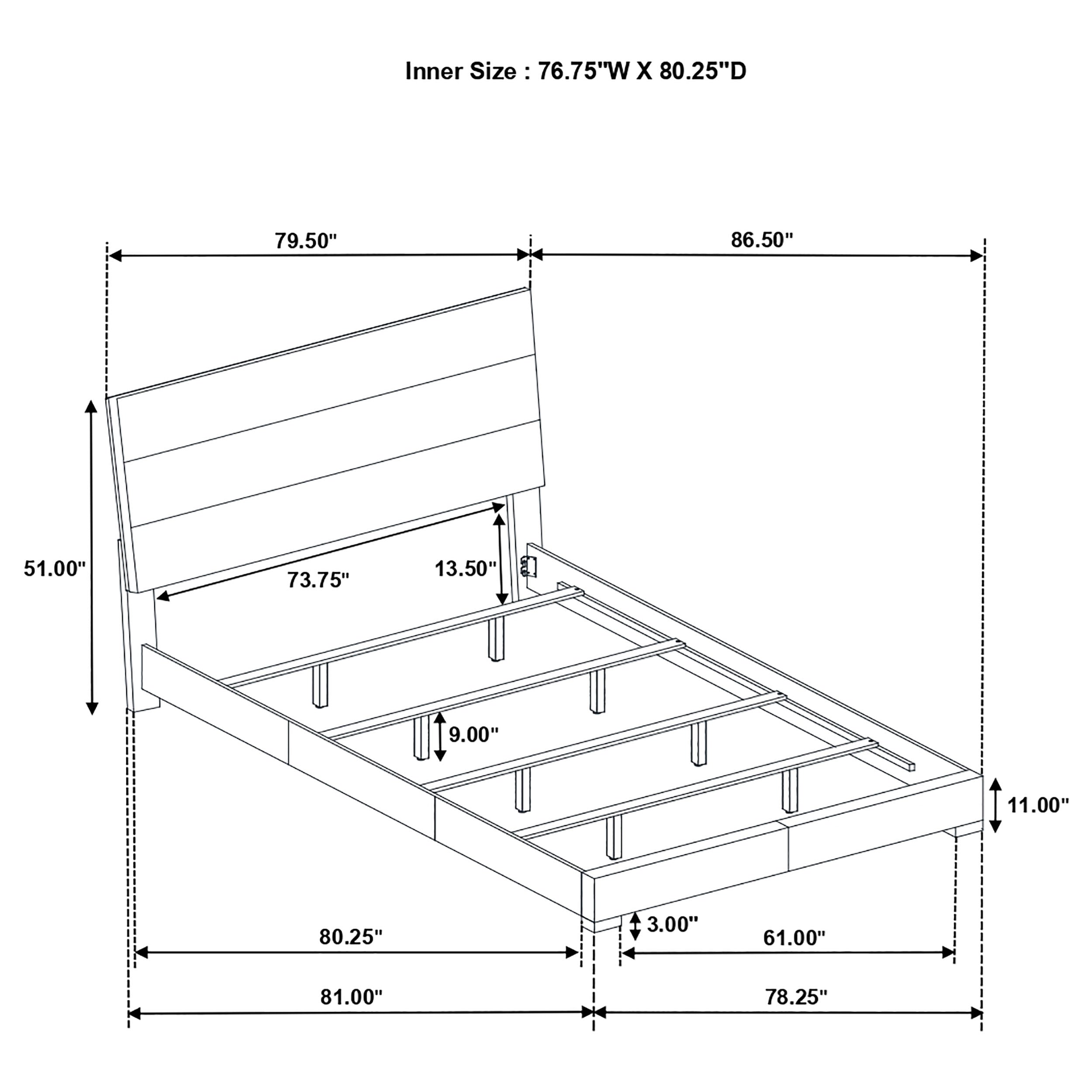 Felicity Wood  Panel Bed White High Gloss