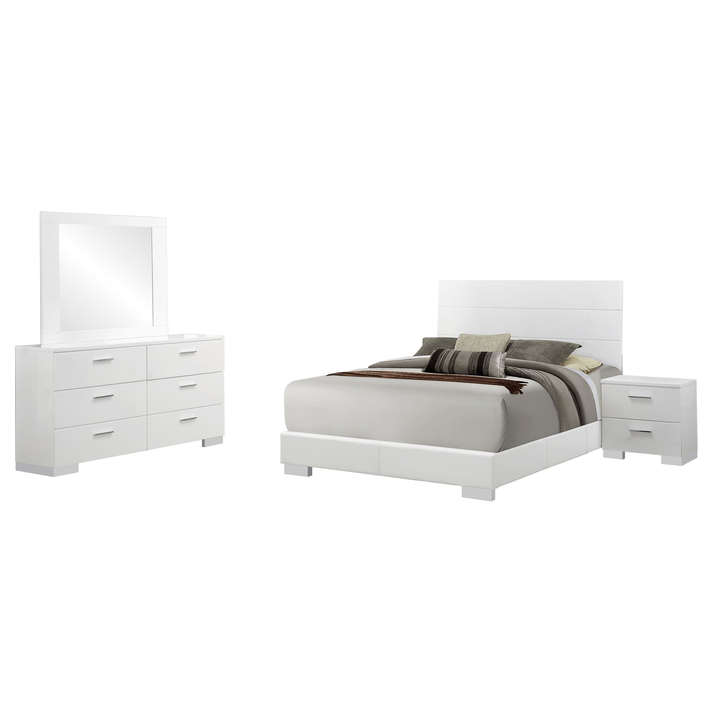 Felicity  Bedroom Set White Gloss