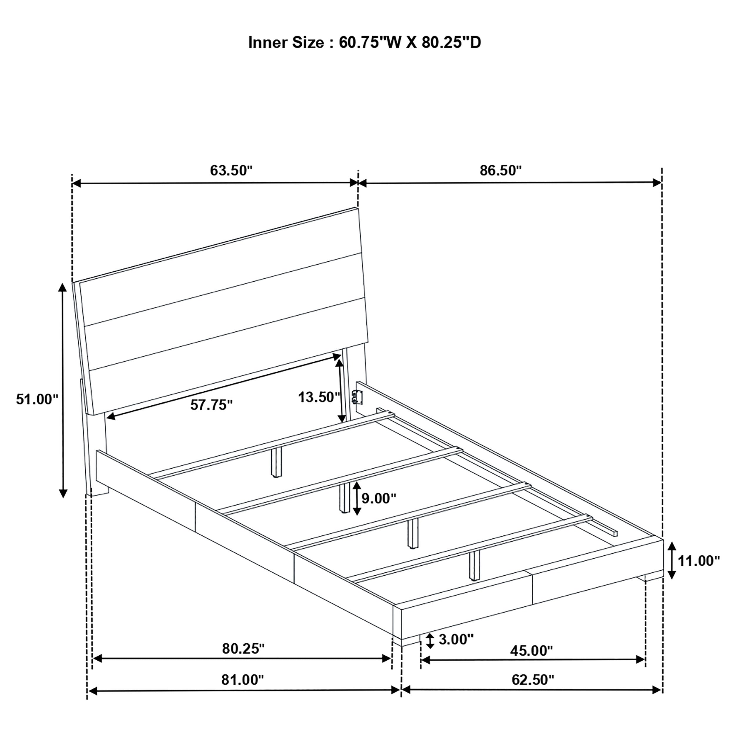 Felicity Wood  Panel Bed White High Gloss