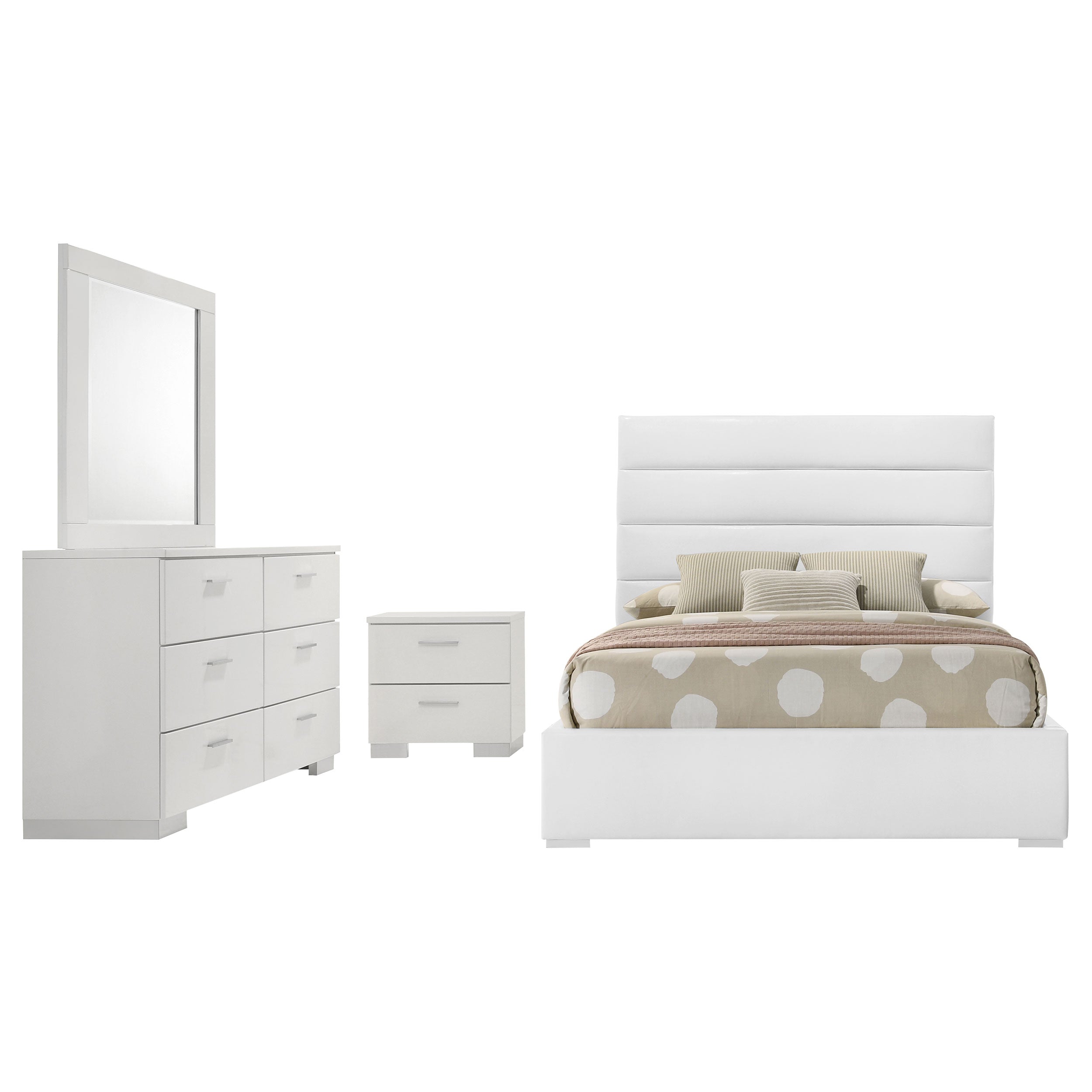 Felicity  Bedroom Set White Gloss