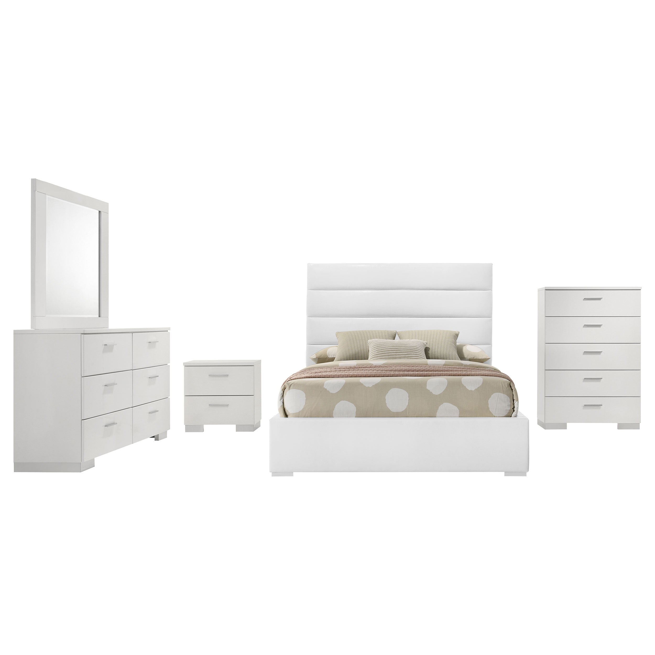 Felicity  Bedroom Set White Gloss