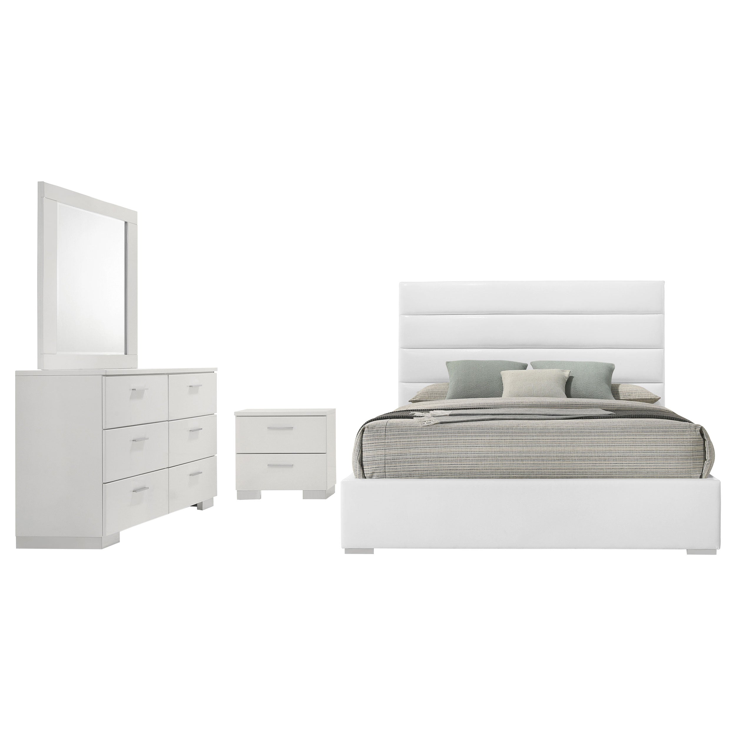 Felicity  Bedroom Set White Gloss