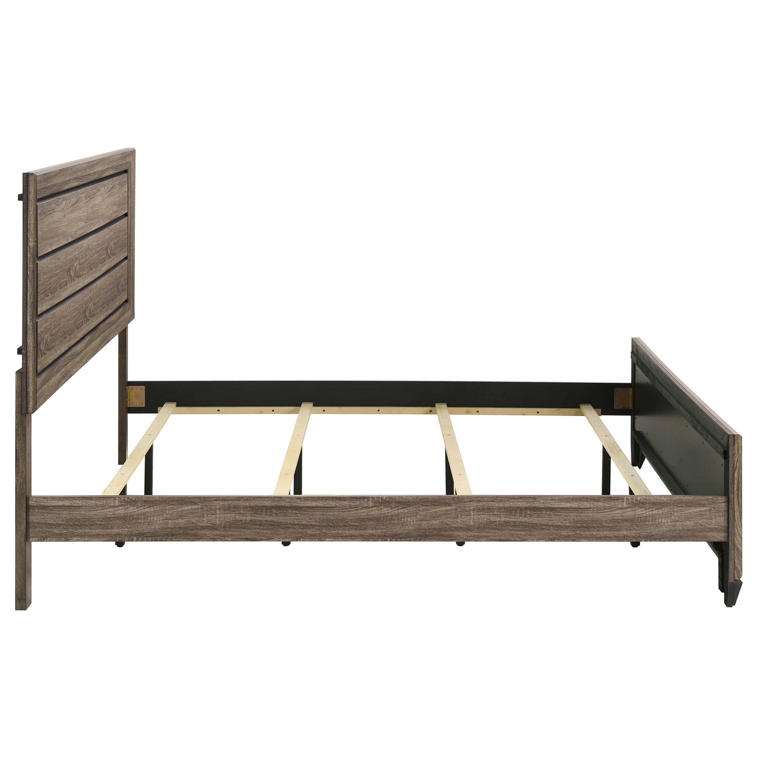 Kauffman Wood Panel Bed Dark Cocoa
