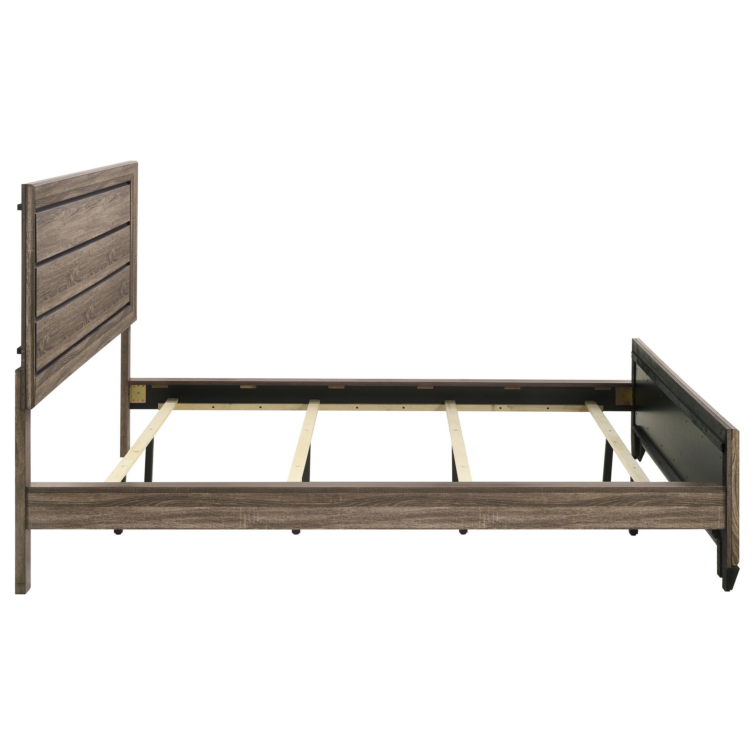 Kauffman Wood Panel Bed Dark Cocoa