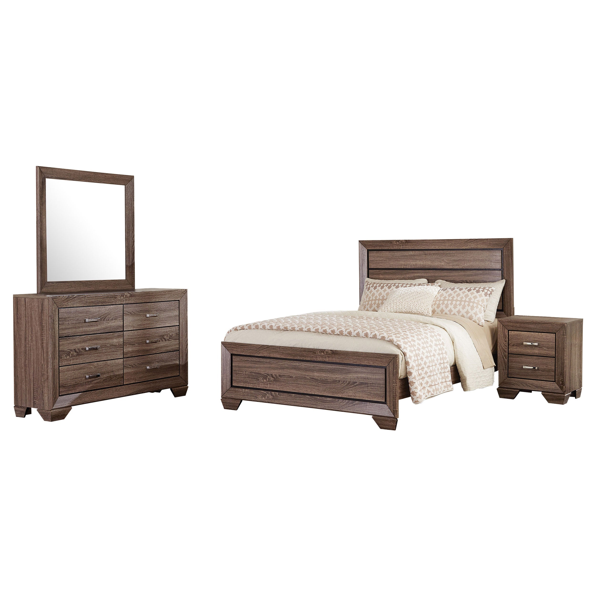 Kauffman Bedroom Set Dark Cocoa