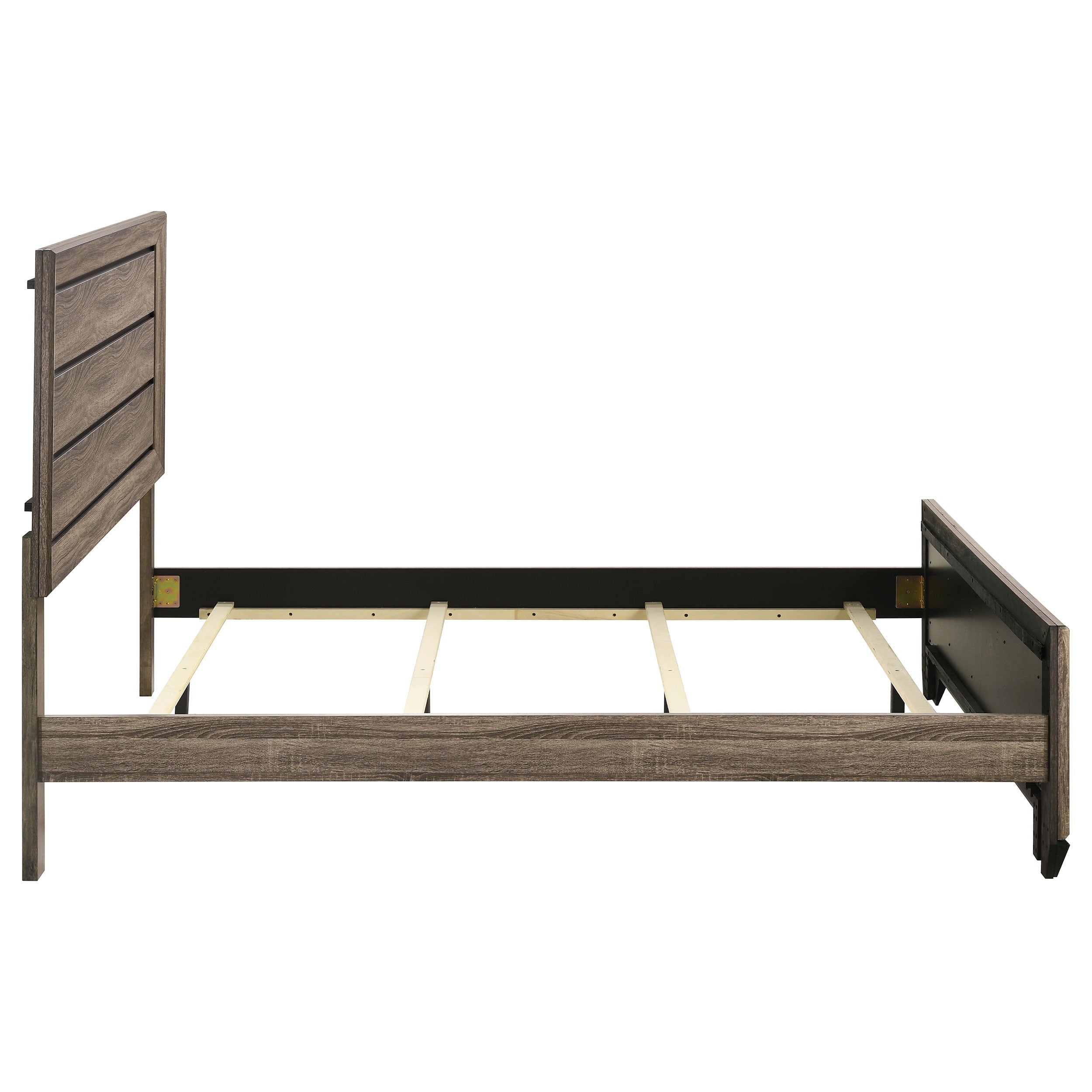 Kauffman Wood Panel Bed Dark Cocoa