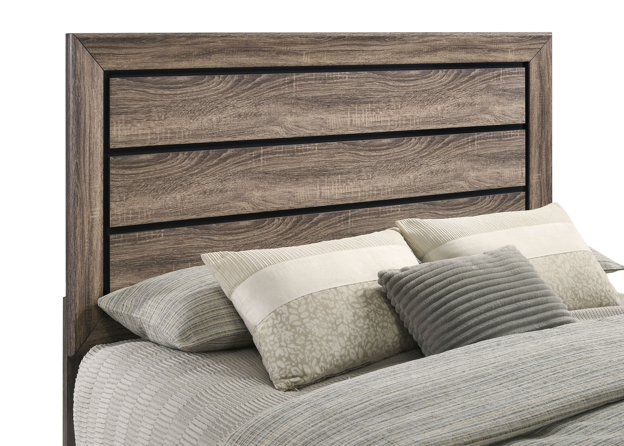 Kauffman Wood Panel Bed Dark Cocoa