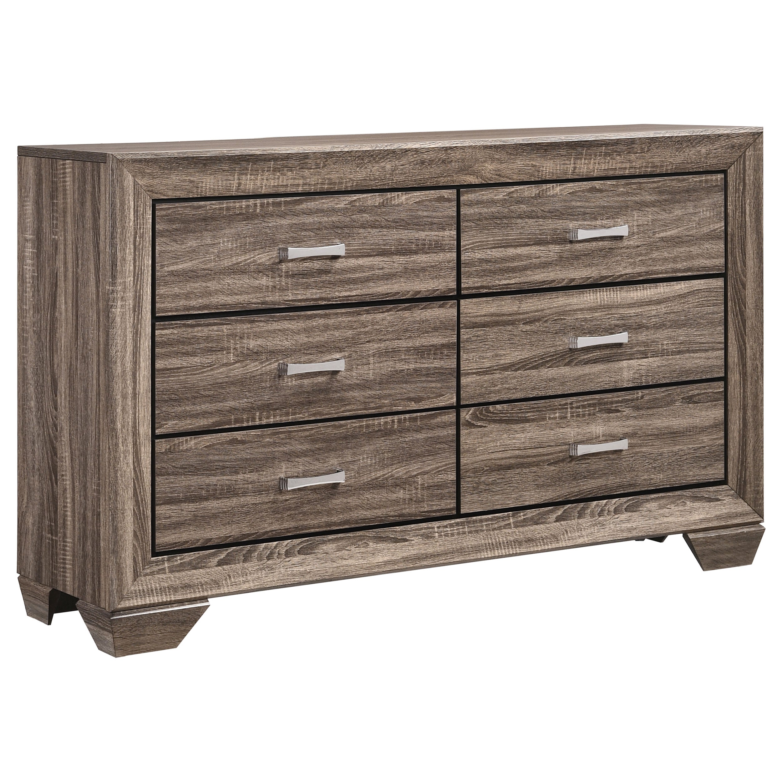 Kauffman 6-drawer Dresser Dark Cocoa