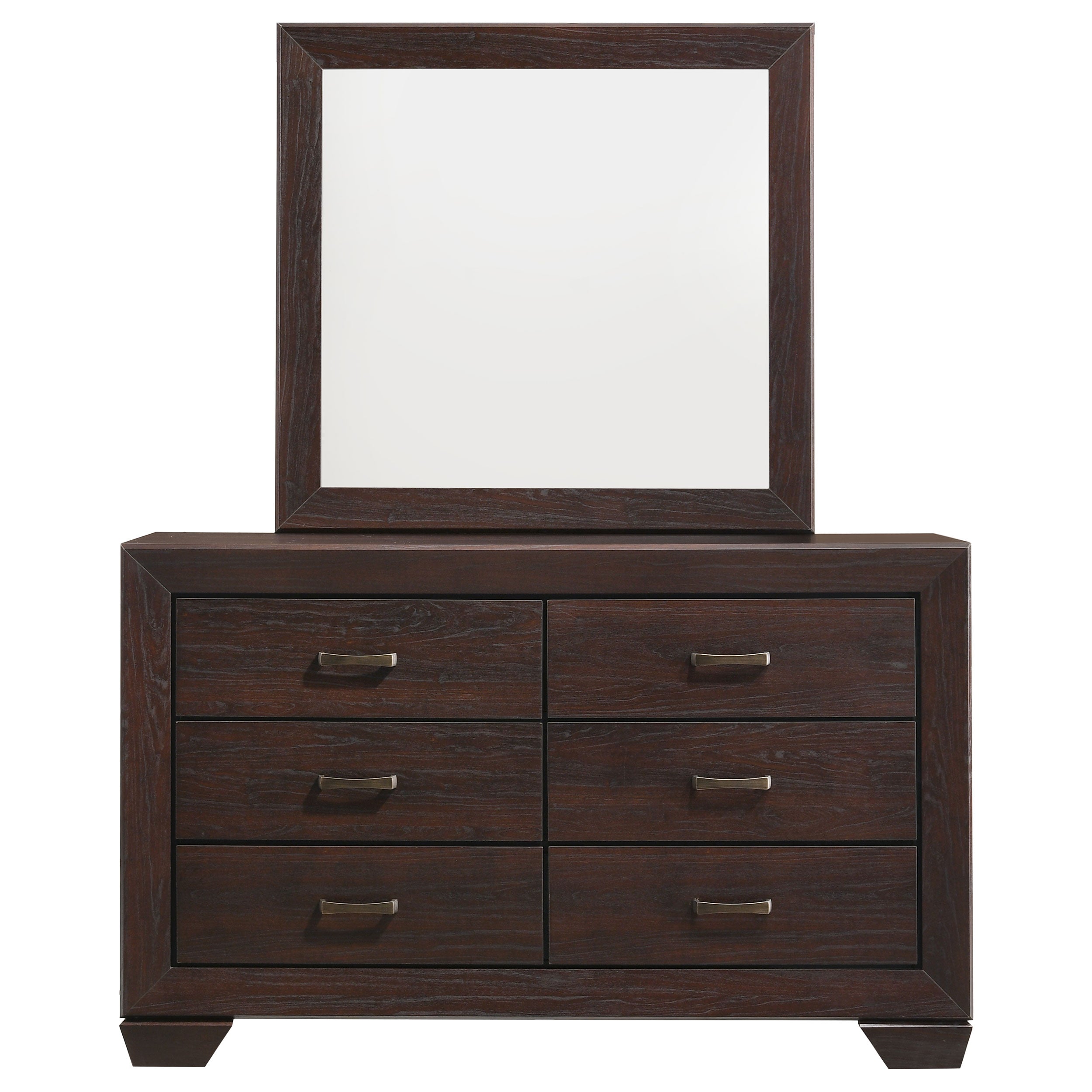 Kauffman 6-drawer Dresser Dark Cocoa