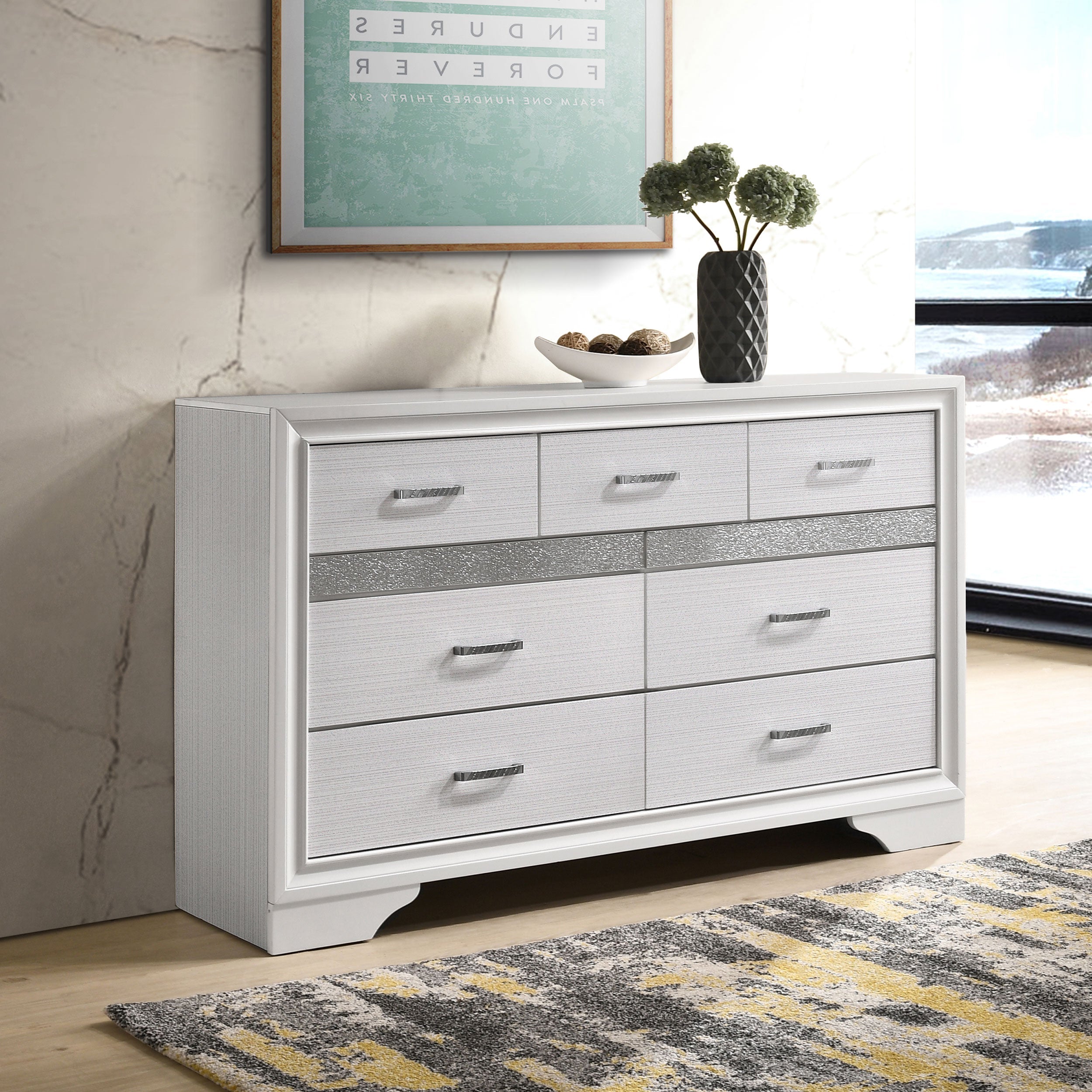 Miranda 7-drawer Dresser Black